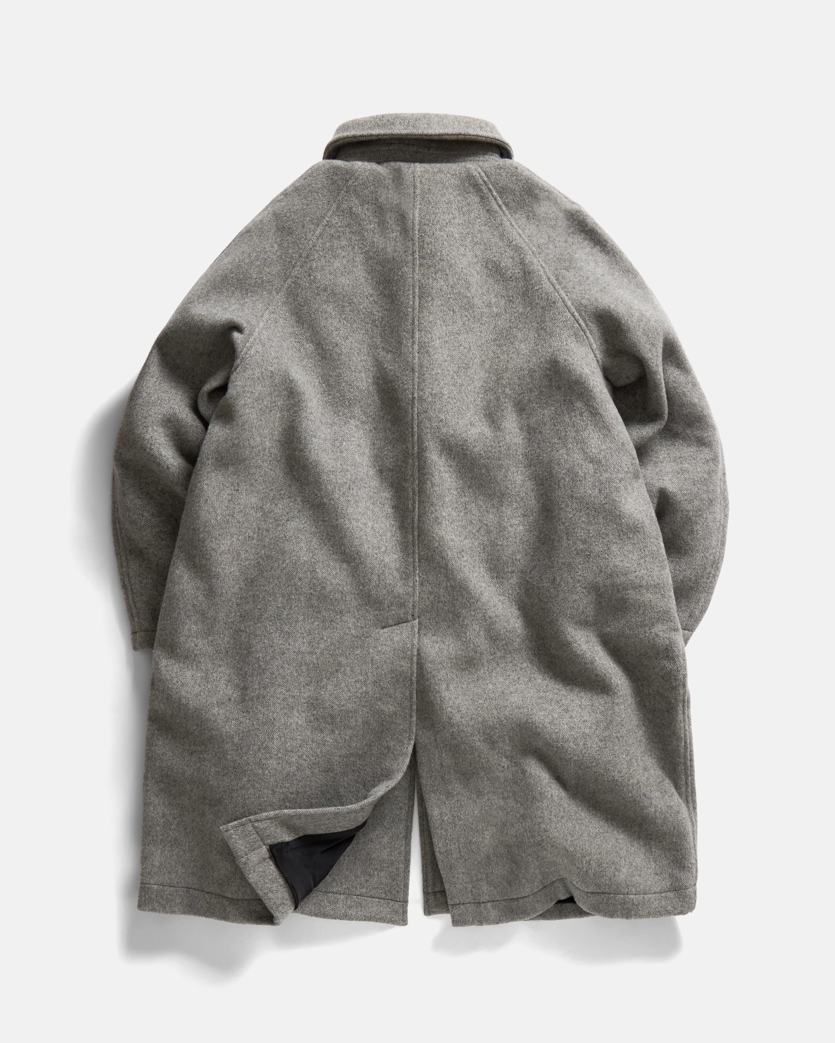 FULL RAGLAN BALMACAAN - BRUSHED WOOLEN HERRINGBONE - Image 6
