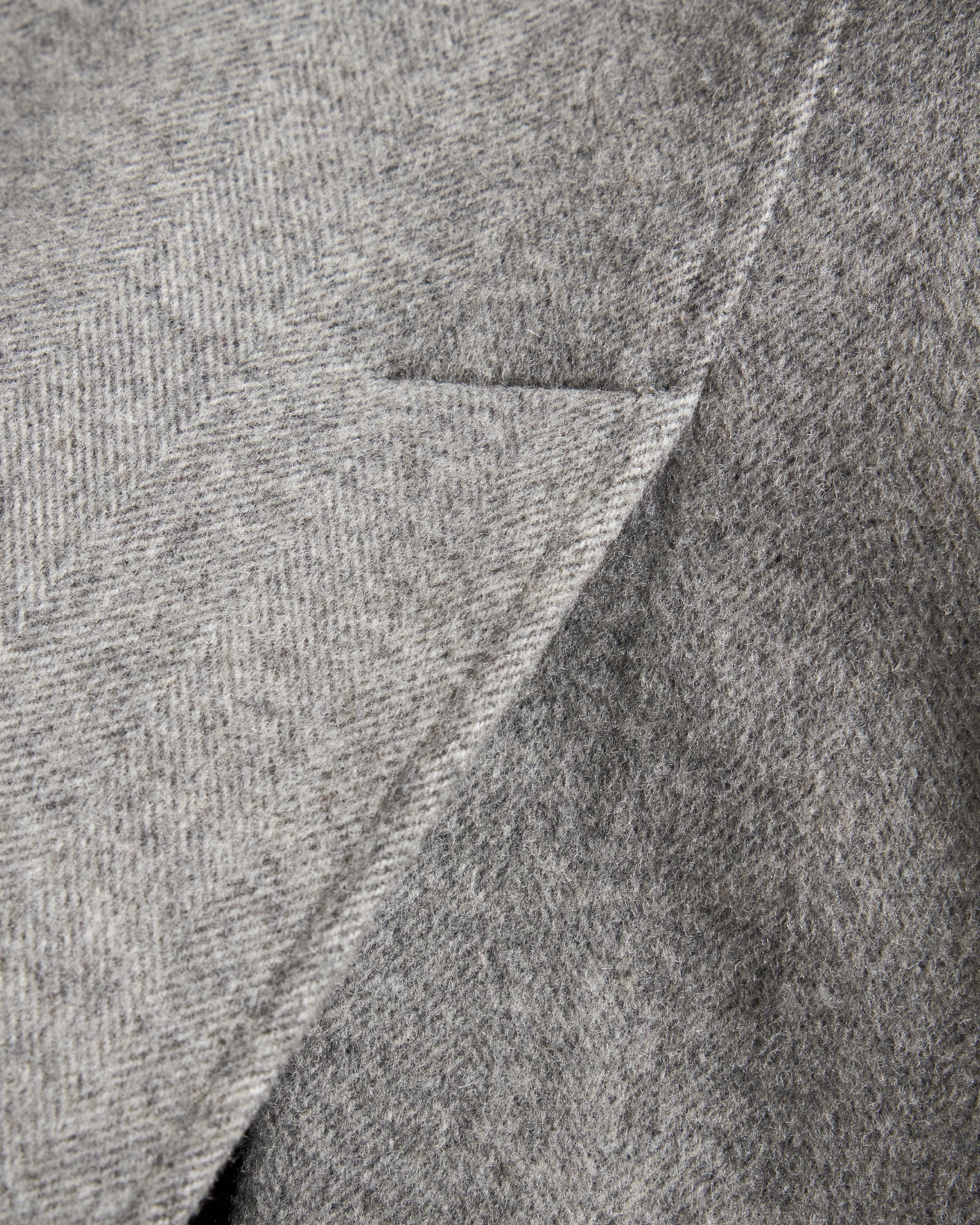 FULL RAGLAN BALMACAAN - BRUSHED WOOLEN HERRINGBONE - Image 7