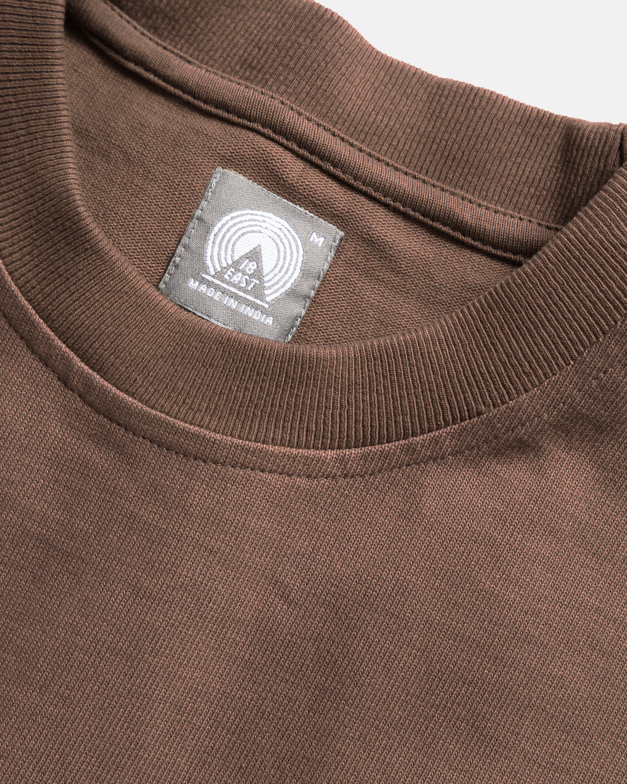 GRAHAME BIG TEE - FONDENTE BROWN HEAVYWEIGHT COTTON JERSEY - Image 2
