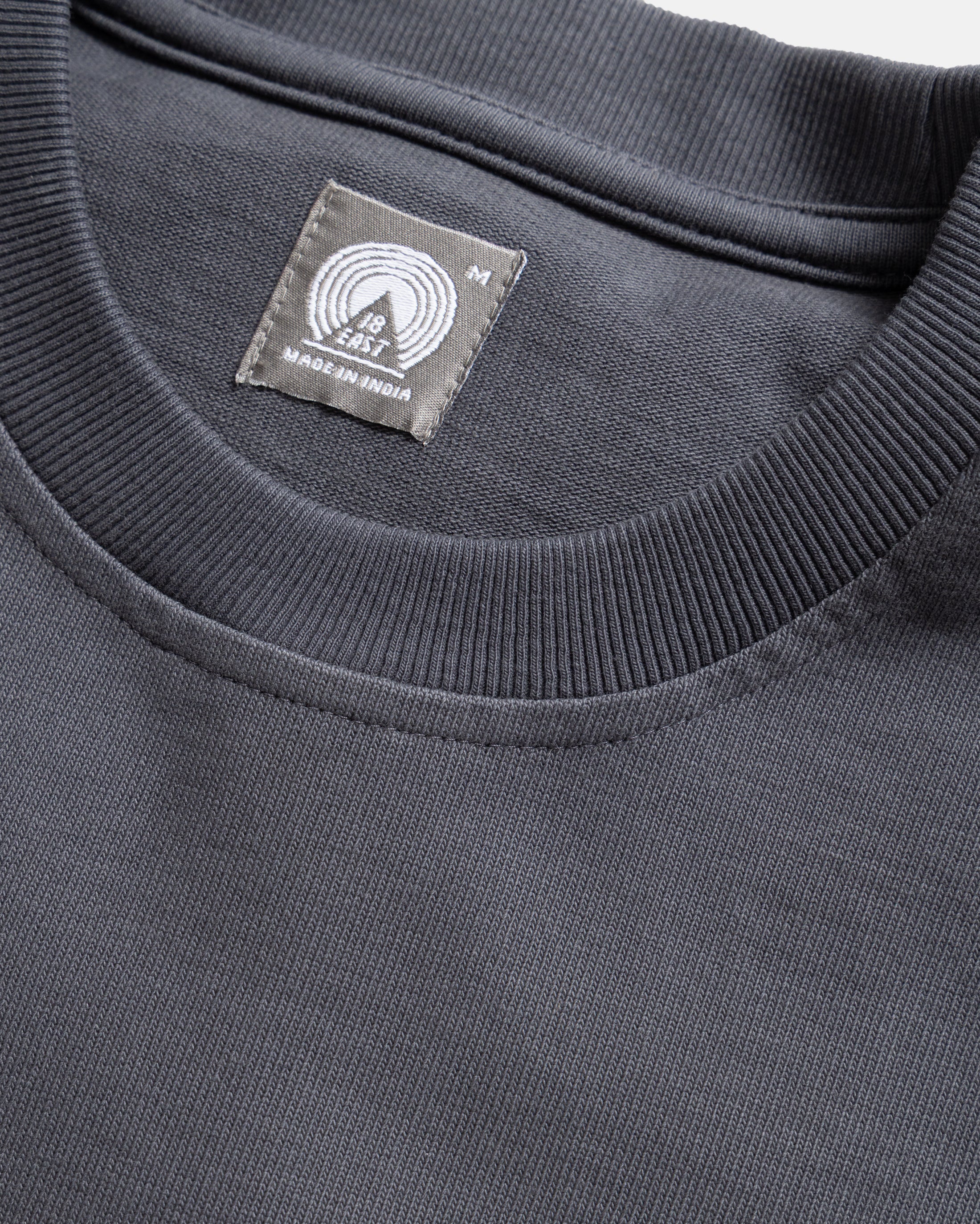 GRAHAME BIG TEE - TURBULENCE SLATE HEAVYWEIGHT COTTON JERSEY - Image 3