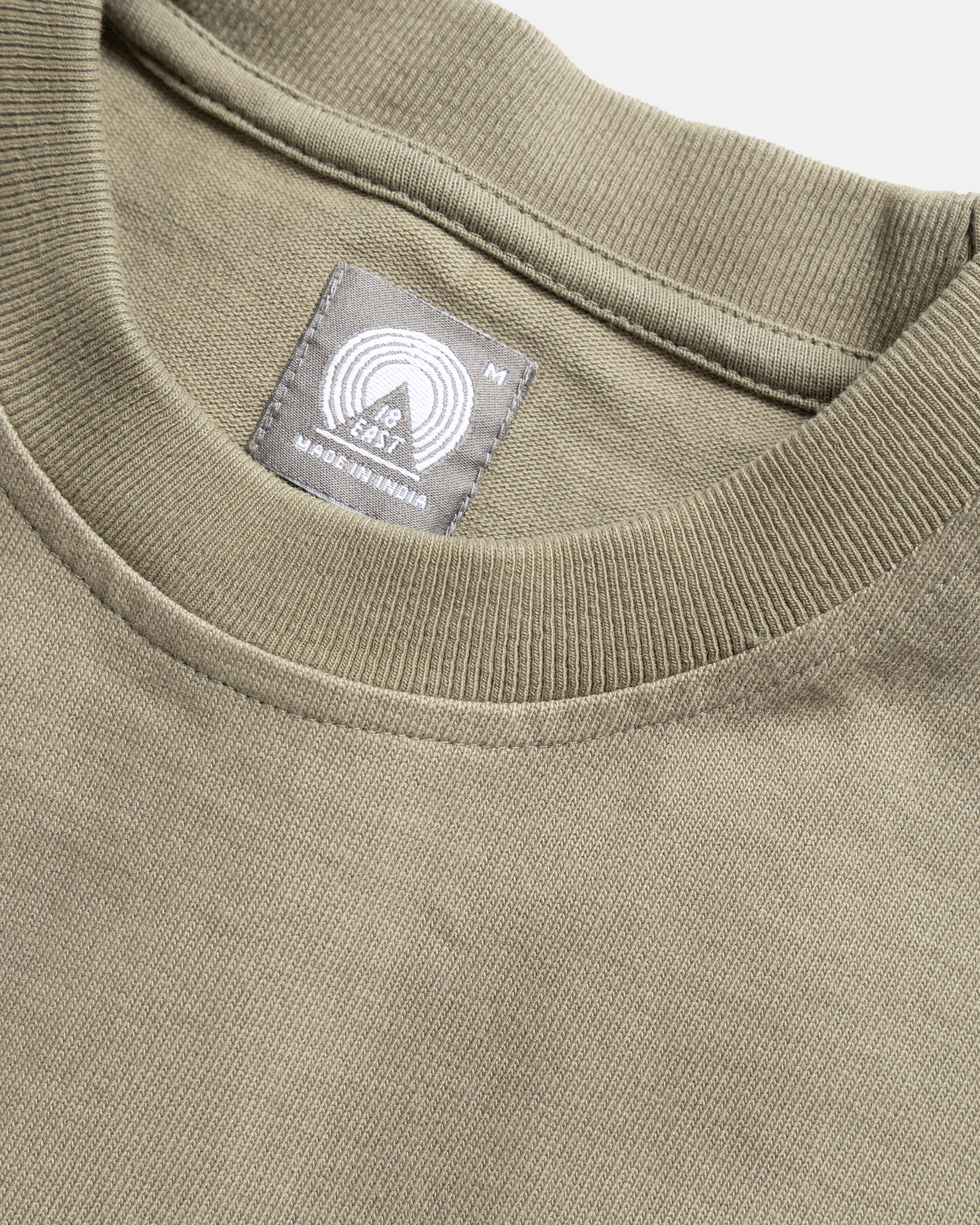 GRAHAME BIG TEE - AGED SAGE HEAVYWEIGHT COTTON JERSEY - Image 3