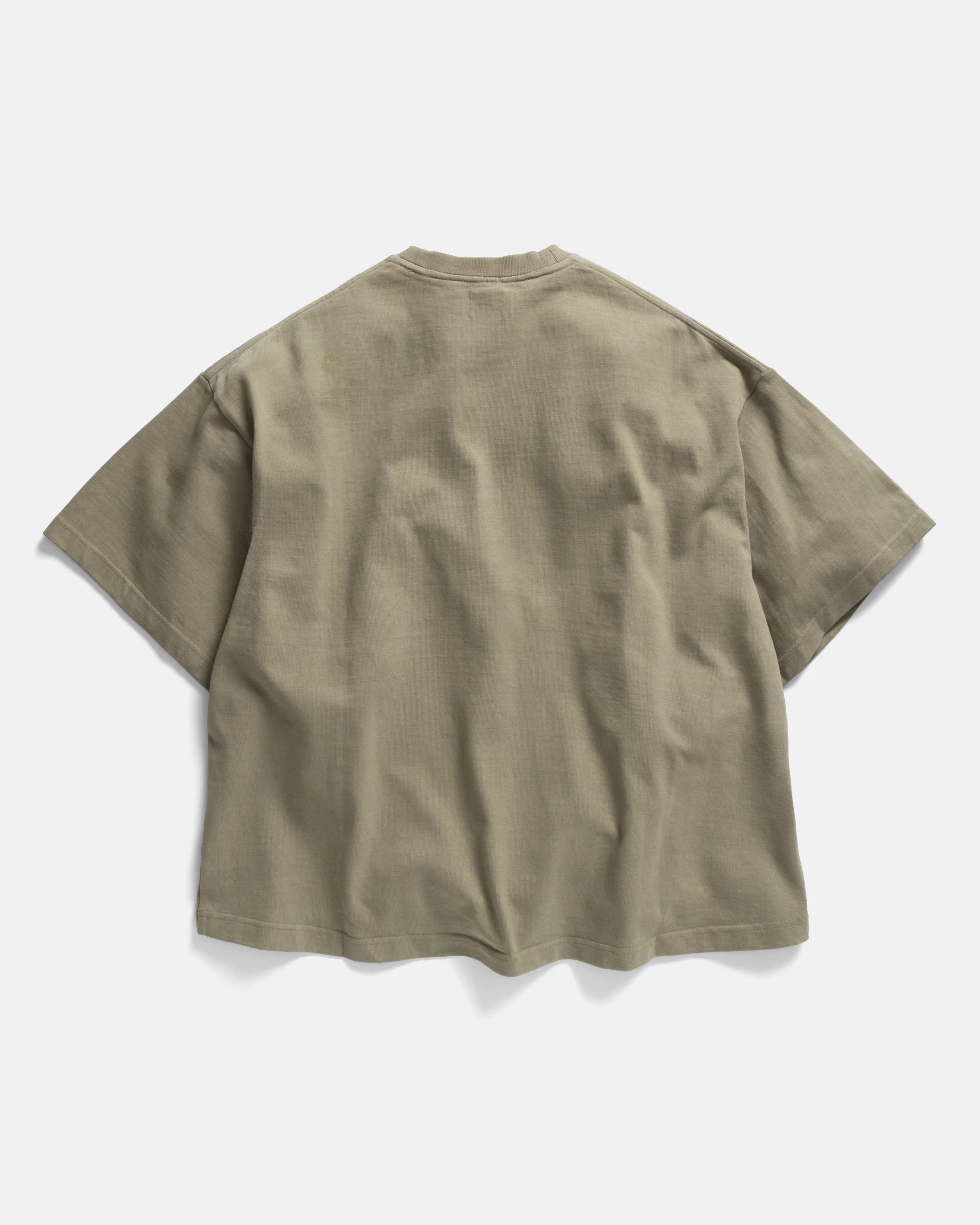 GRAHAME BIG TEE - AGED SAGE HEAVYWEIGHT COTTON JERSEY - Image 7