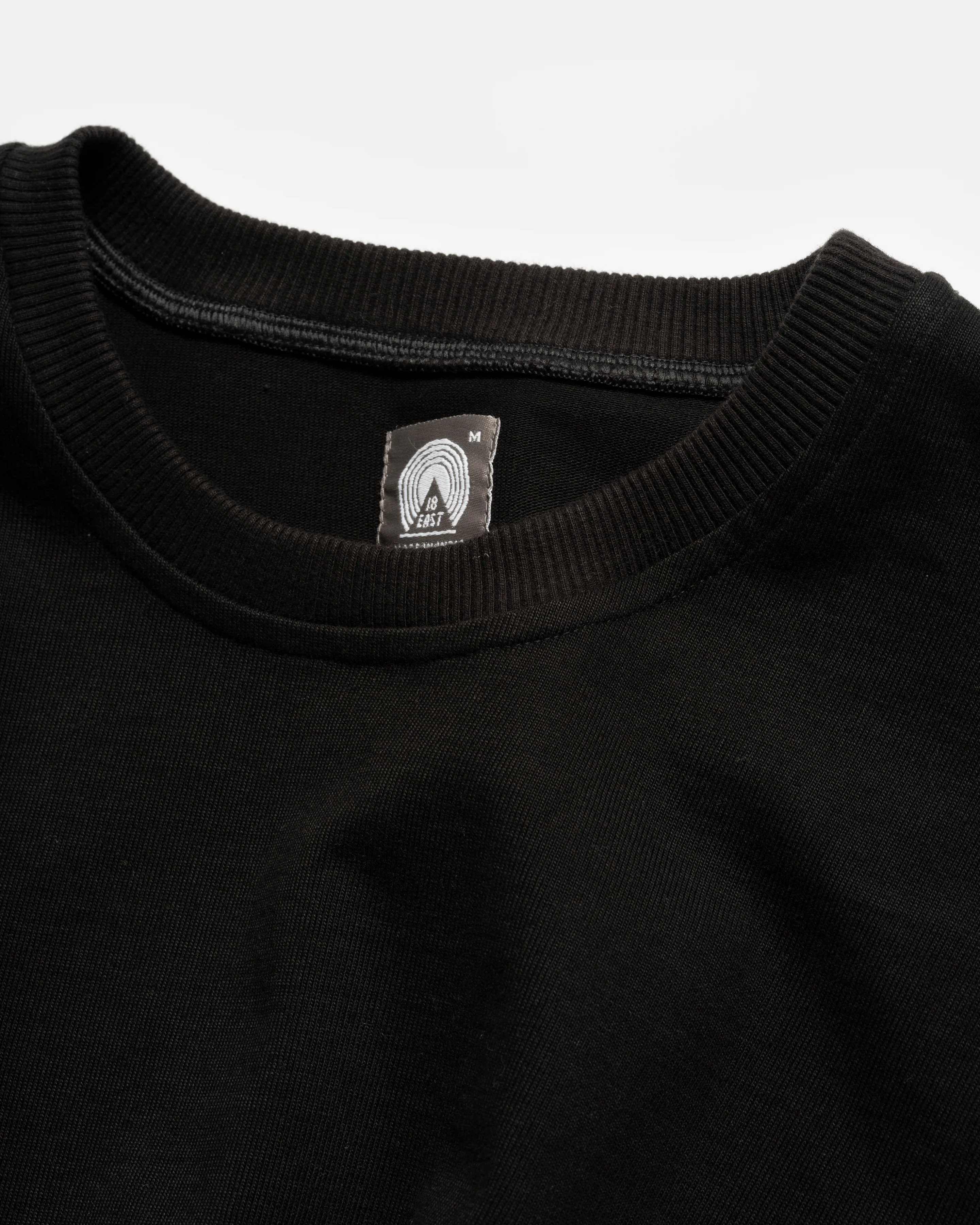 GRAHAME BIG TEE - BLACK HEAVYWEIGHT COTTON JERSEY - Image 3