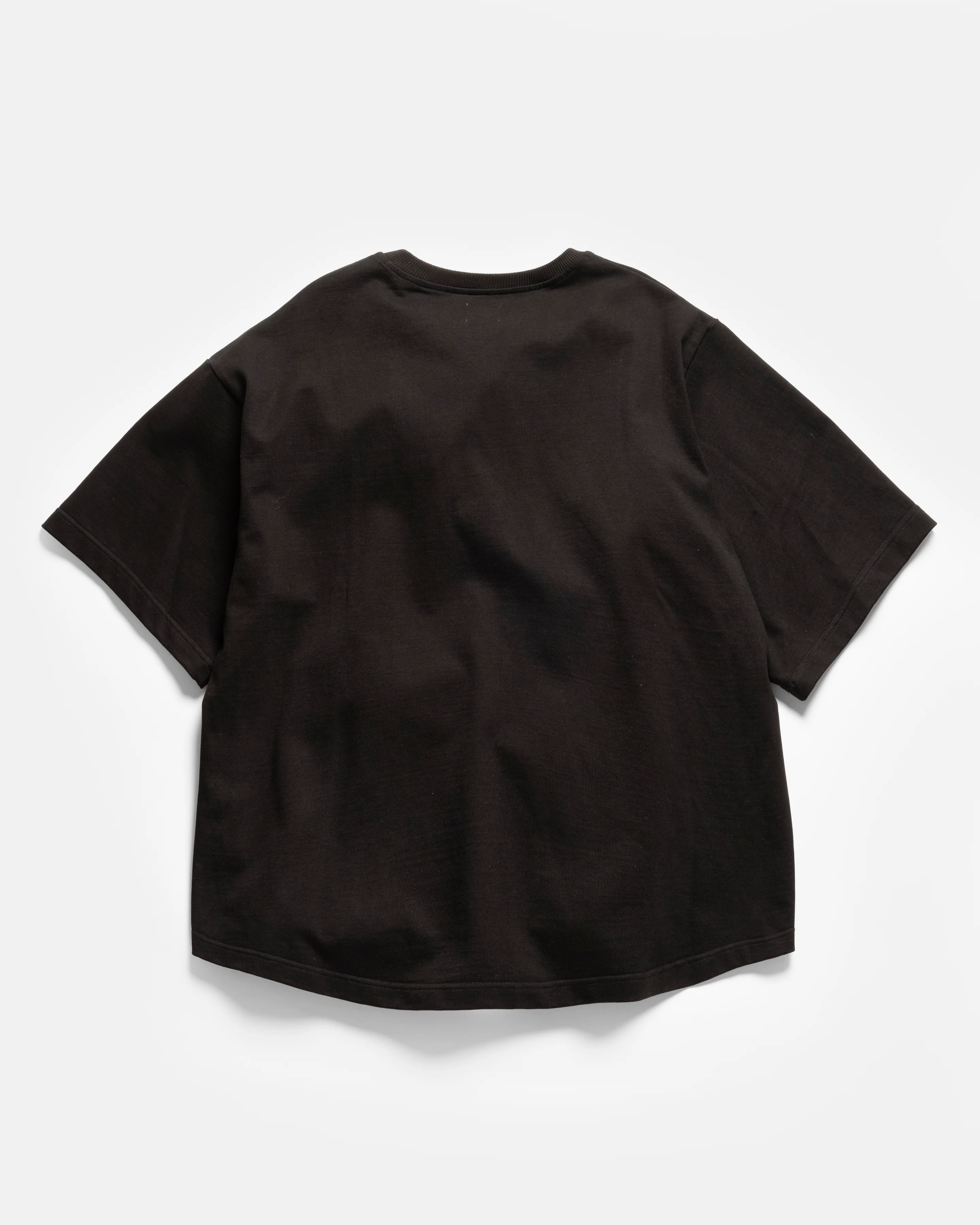 GRAHAME BIG TEE - BLACK HEAVYWEIGHT COTTON JERSEY - Image 4