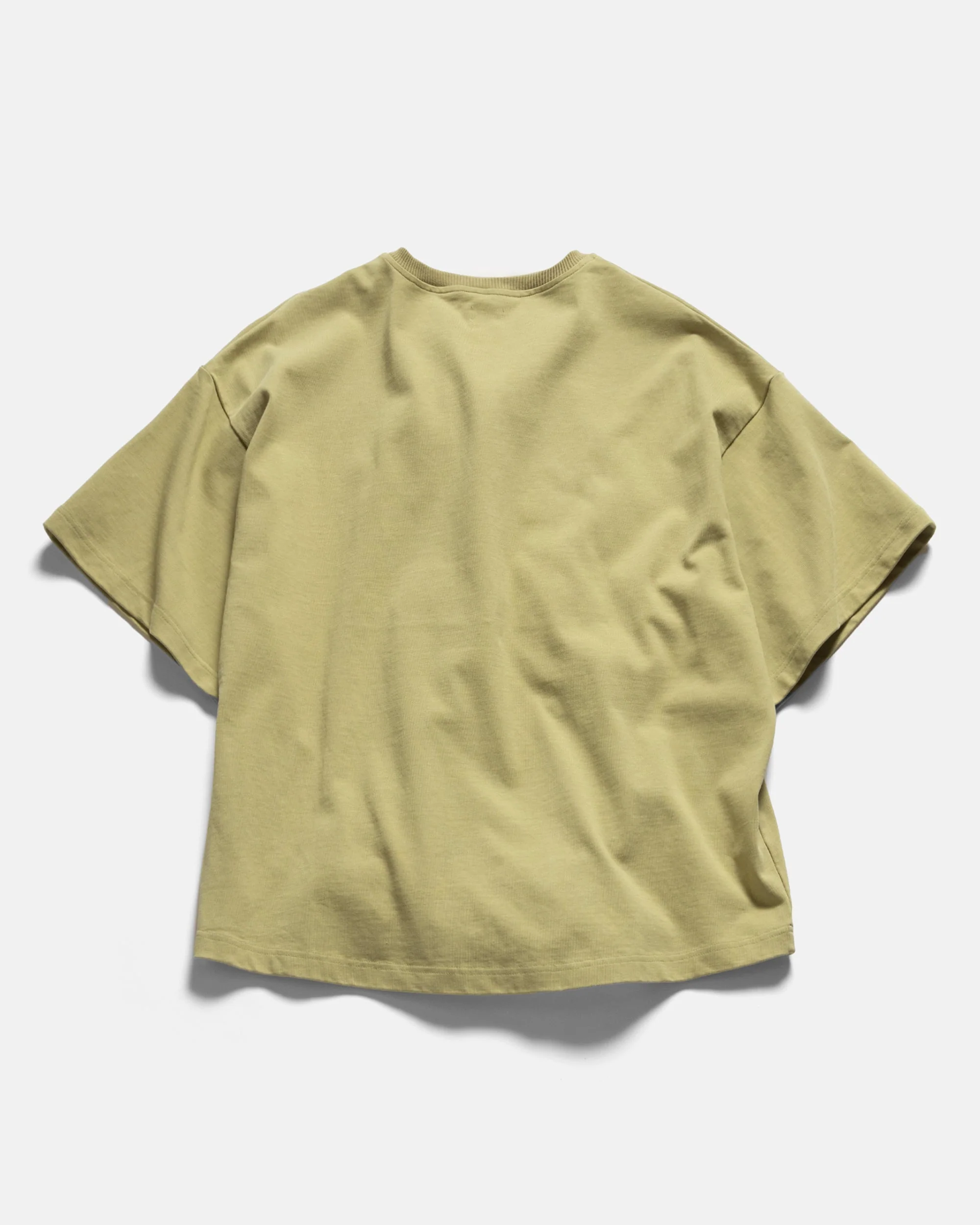 GRAHAME BIG TEE - CELERY HEAVYWEIGHT COTTON JERSEY - Image 5