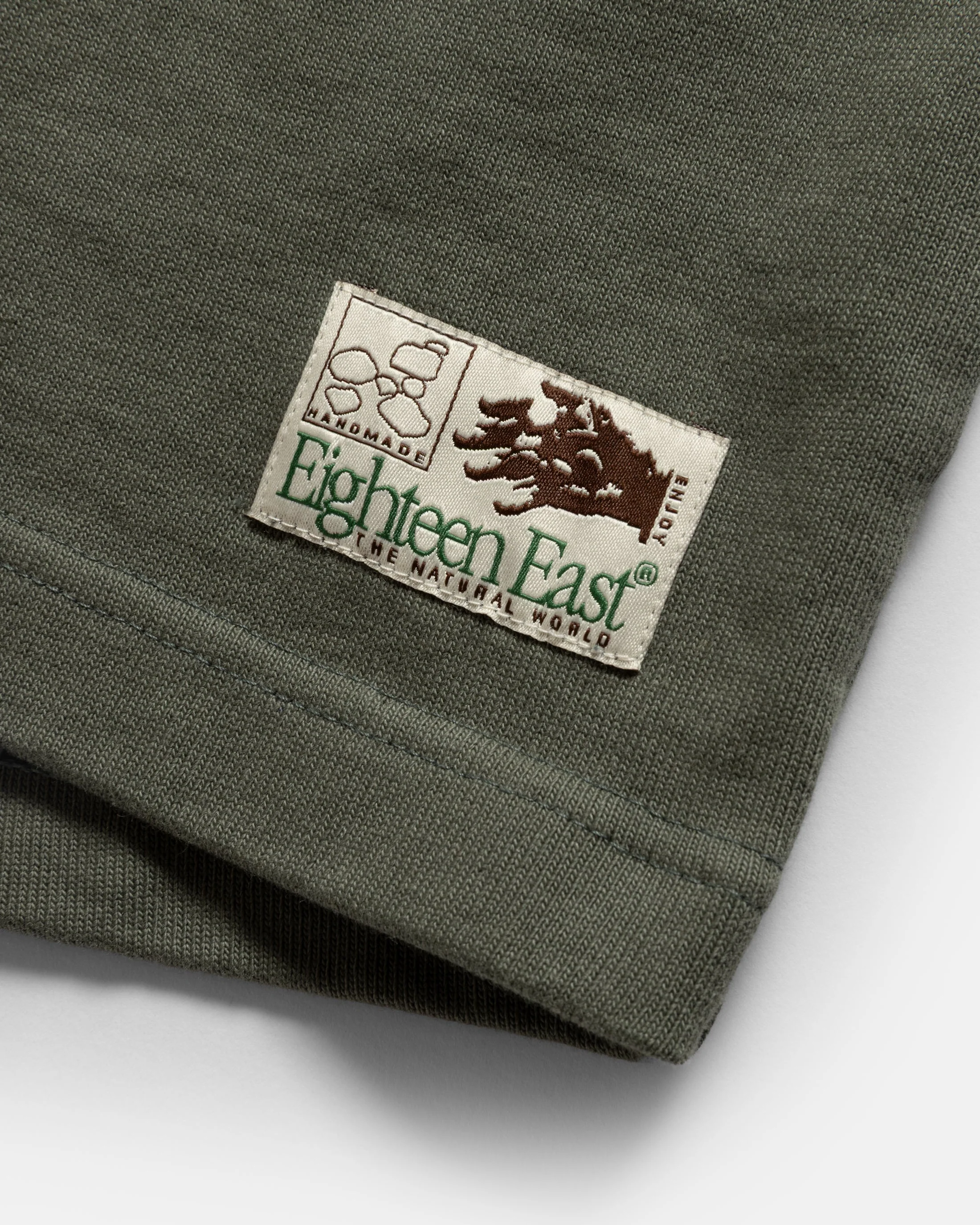 GRAHAME BIG TEE - DARK SAGE HEAVYWEIGHT COTTON JERSEY - Image 4