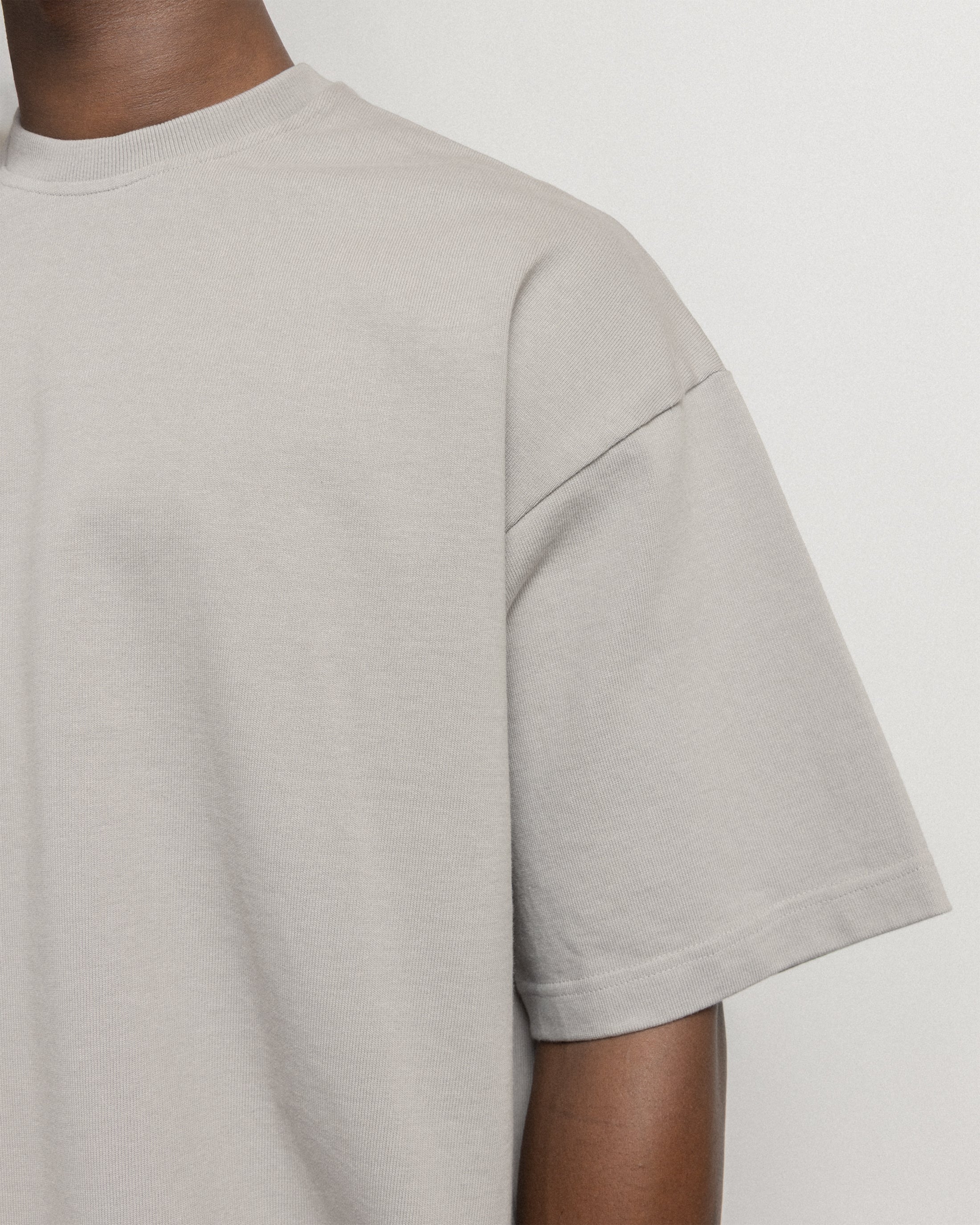 GRAHAME BIG TEE - WALNUT HEAVYWEIGHT COTTON JERSEY - Image 5