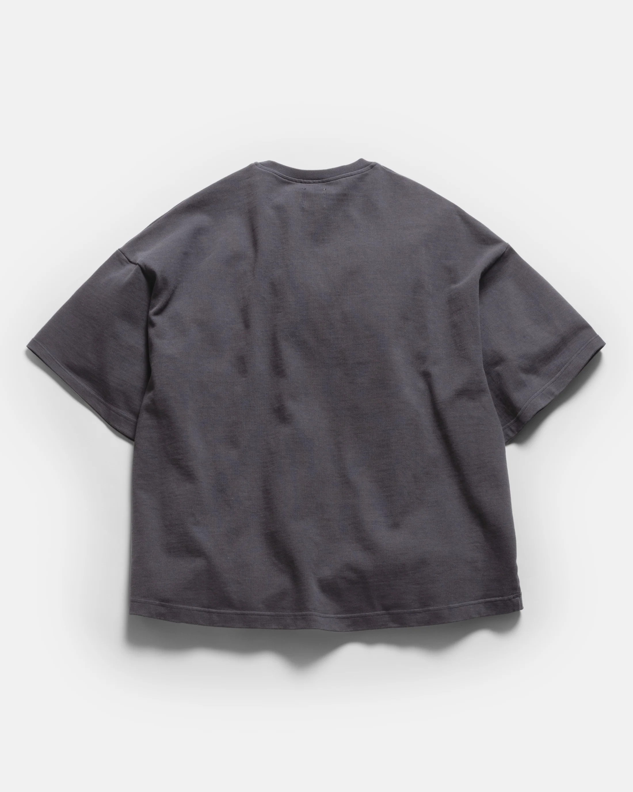 GRAHAME BIG TEE - WASHED NAVY HEAVYWEIGHT COTTON JERSEY - Image 8
