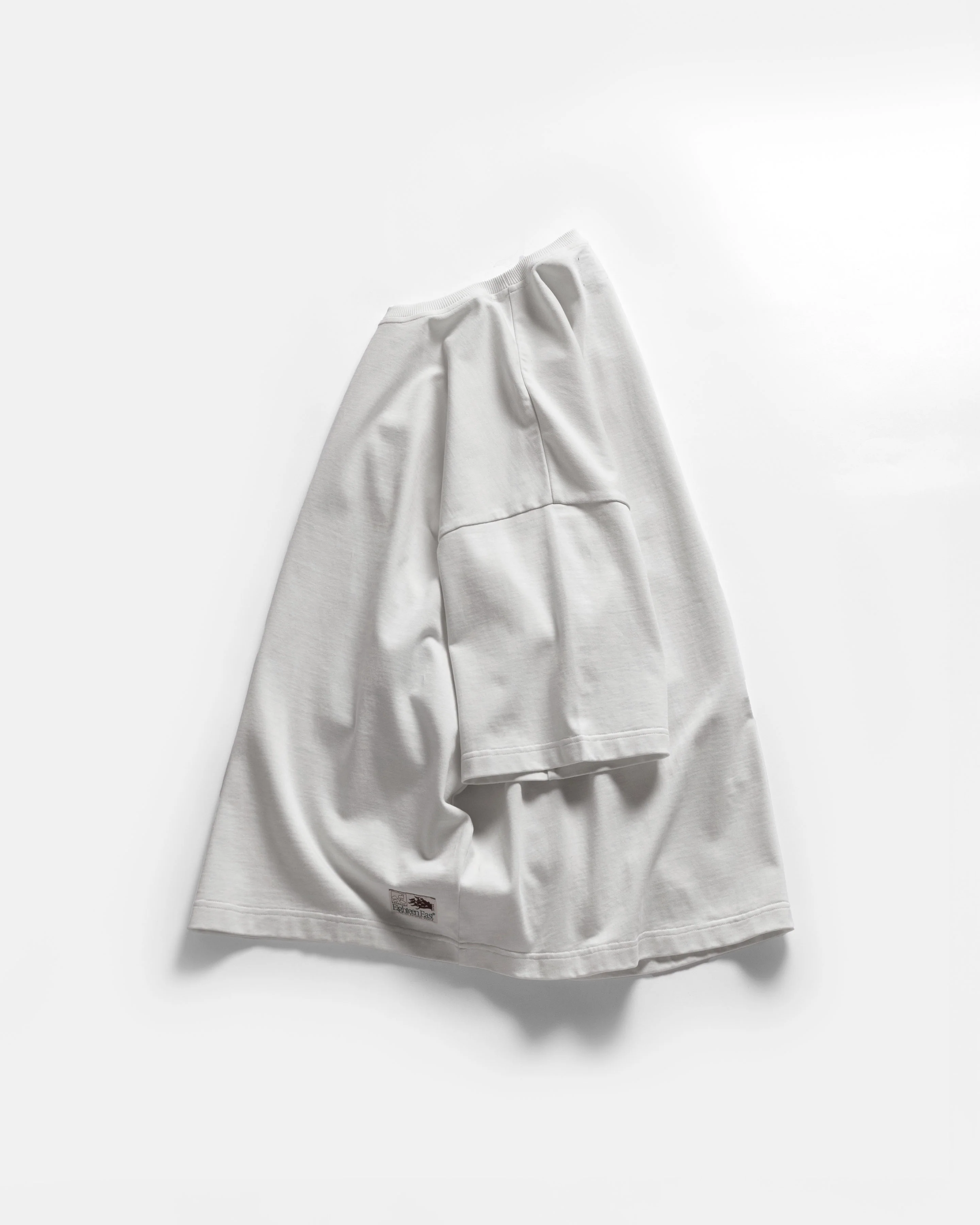GRAHAME BIG TEE - WHITE HEAVYWEIGHT COTTON JERSEY - Image 3