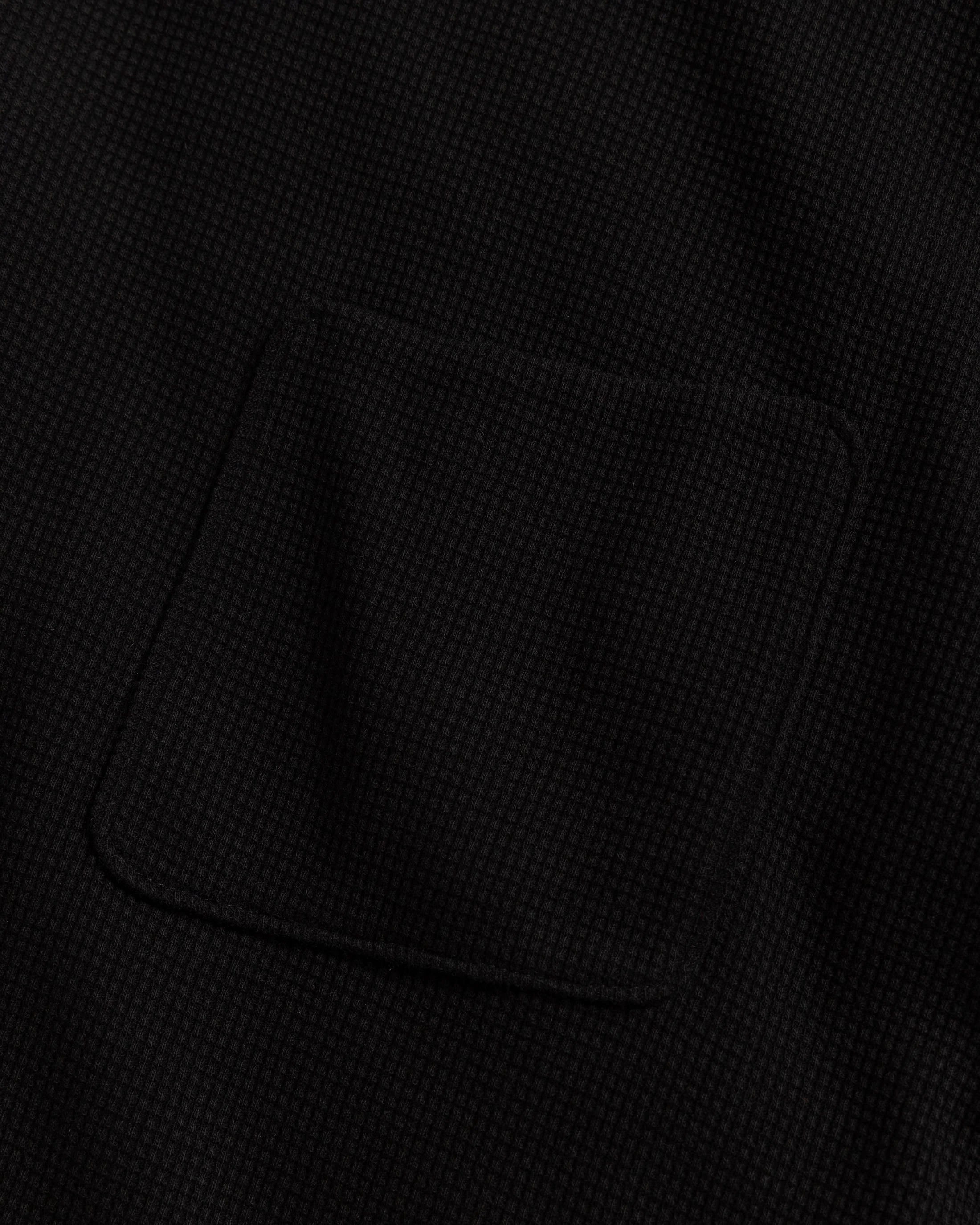 HIROCK LTE HALF SLEEVE CREWNECK - BLACK TECH COTTON LIGHTWEIGHT THERMAL - Image 4