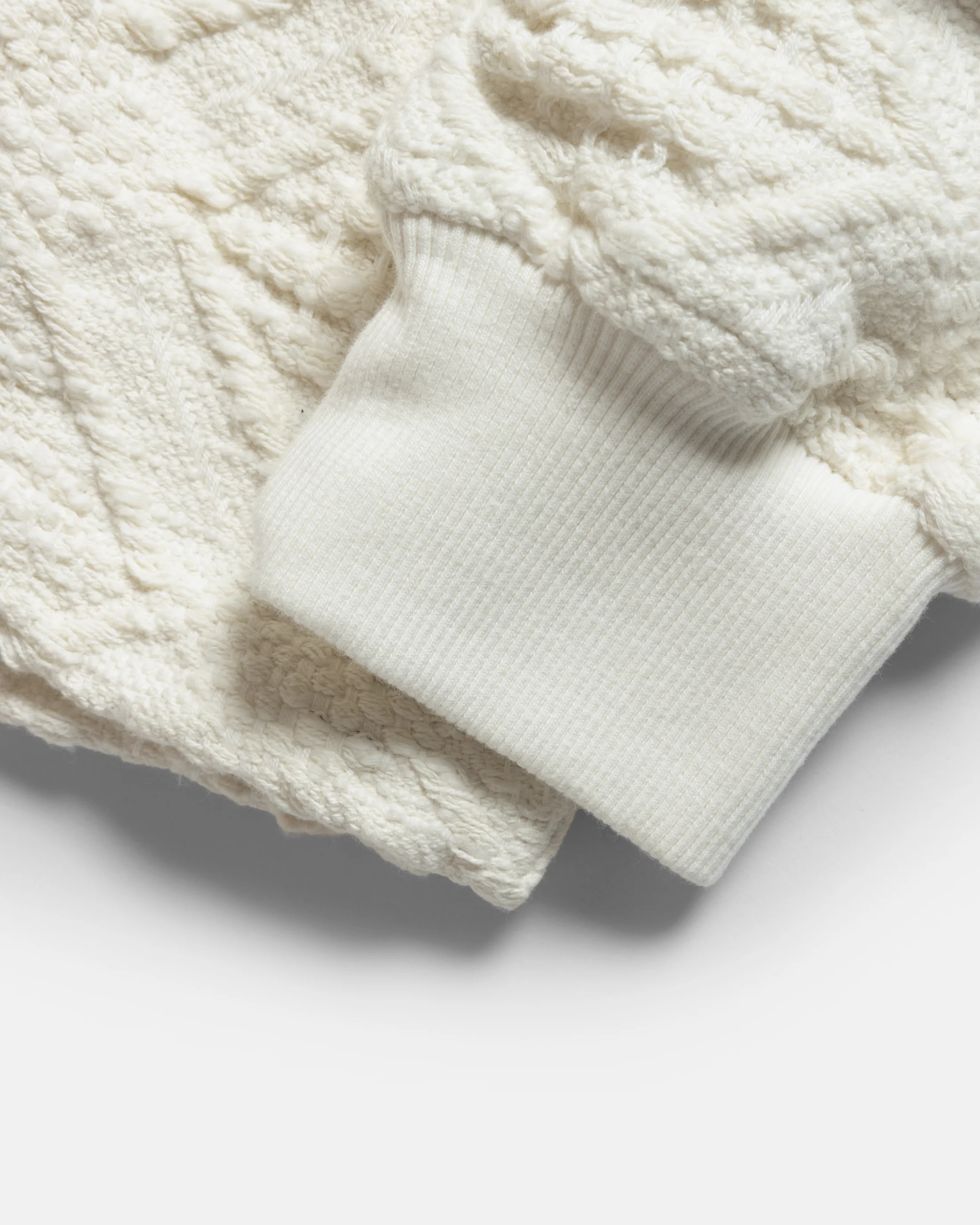 HOMER “SWEATER” POLO - WHITE HANDLOOM COTTON BLANKETING - Image 11