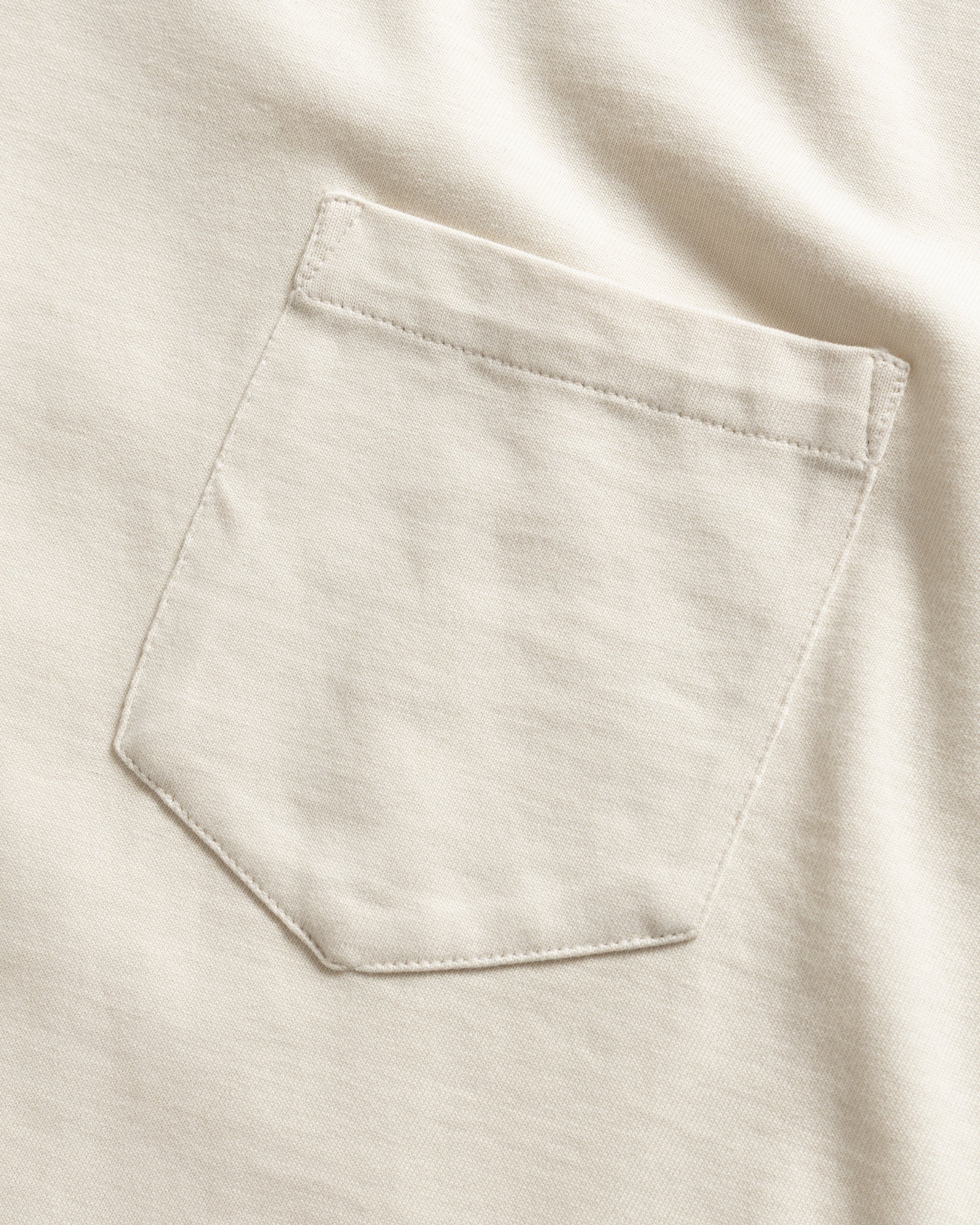IAN VINTAGE POCKET TEE - TRAVERTINE ECRU 7.75 oz. ALL SEASON COTTON JERSEY - Image 3