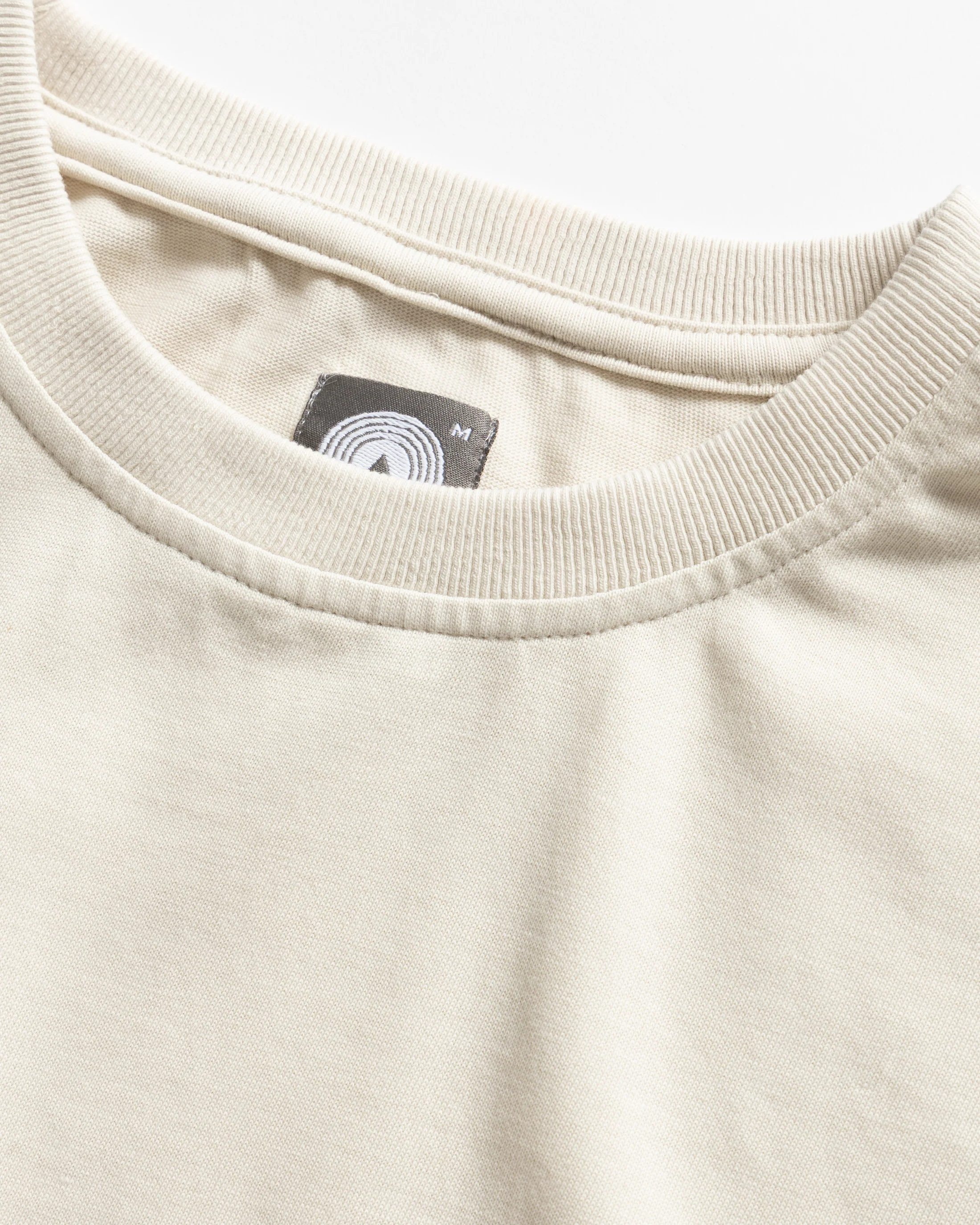 IAN VINTAGE POCKET TEE - TRAVERTINE ECRU 7.75 oz. ALL SEASON COTTON JERSEY - Image 4