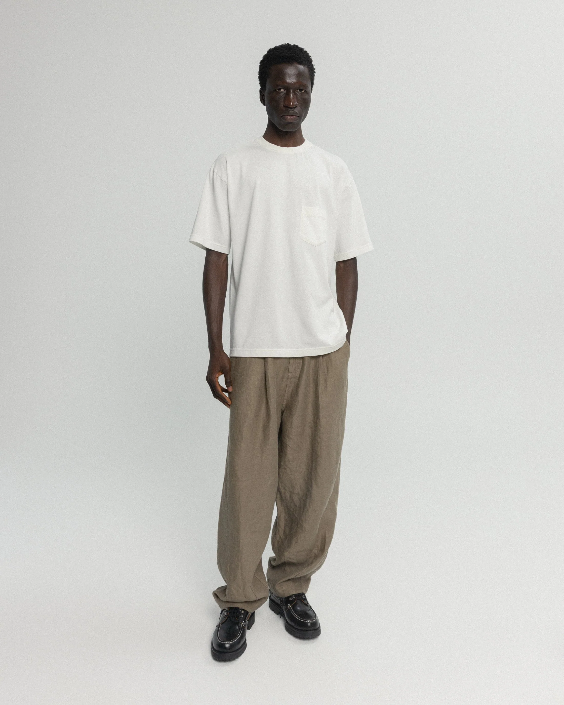 IAN VINTAGE POCKET TEE - WHITE 7.75 oz. ALL SEASON COTTON JERSEY - Image 4