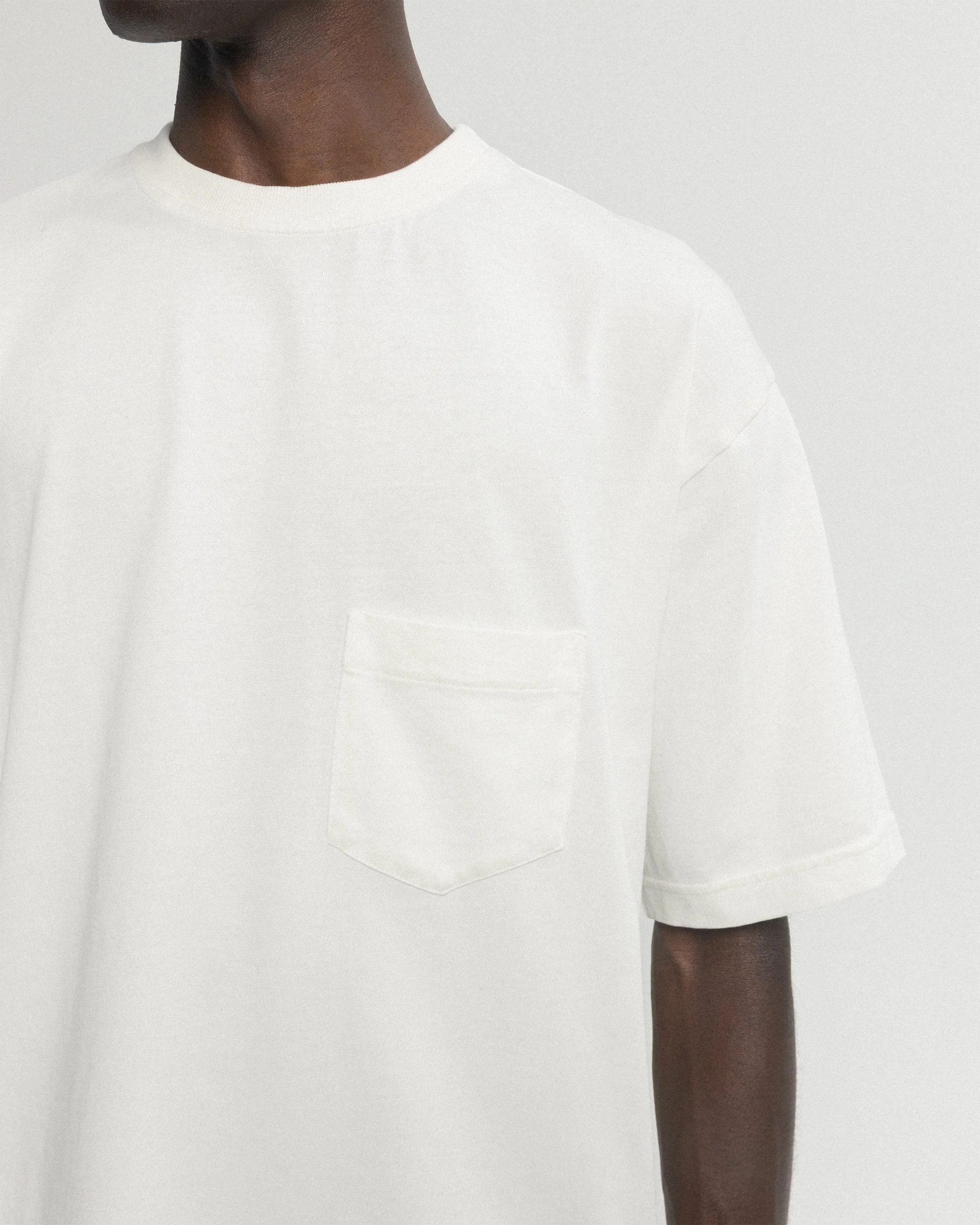 IAN VINTAGE POCKET TEE - WHITE 7.75 oz. ALL SEASON COTTON JERSEY - Image 8