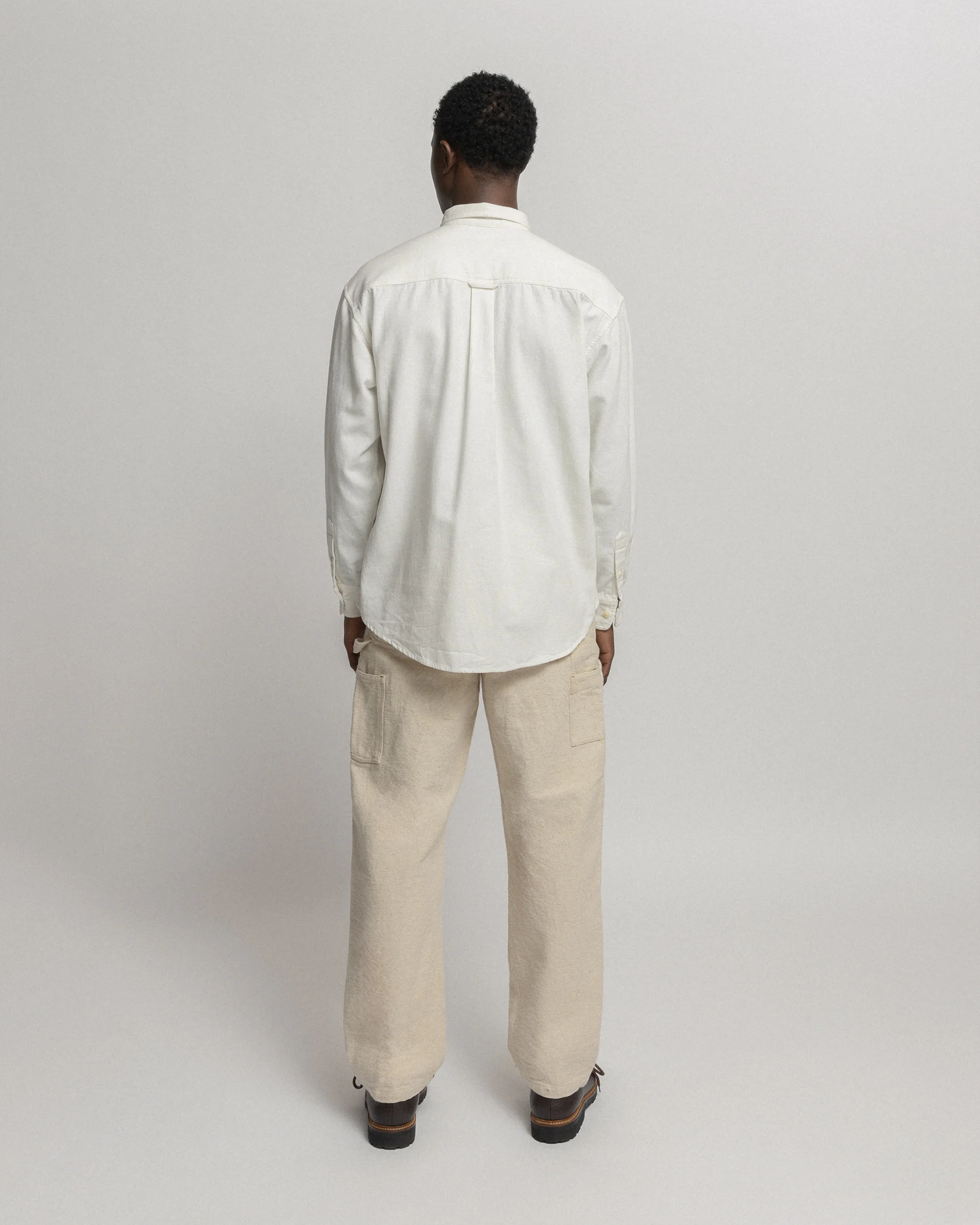 JESPER VINTAGE BUTTON DOWN SHIRT - UNDYED OXFORD CLOTH - Image 4