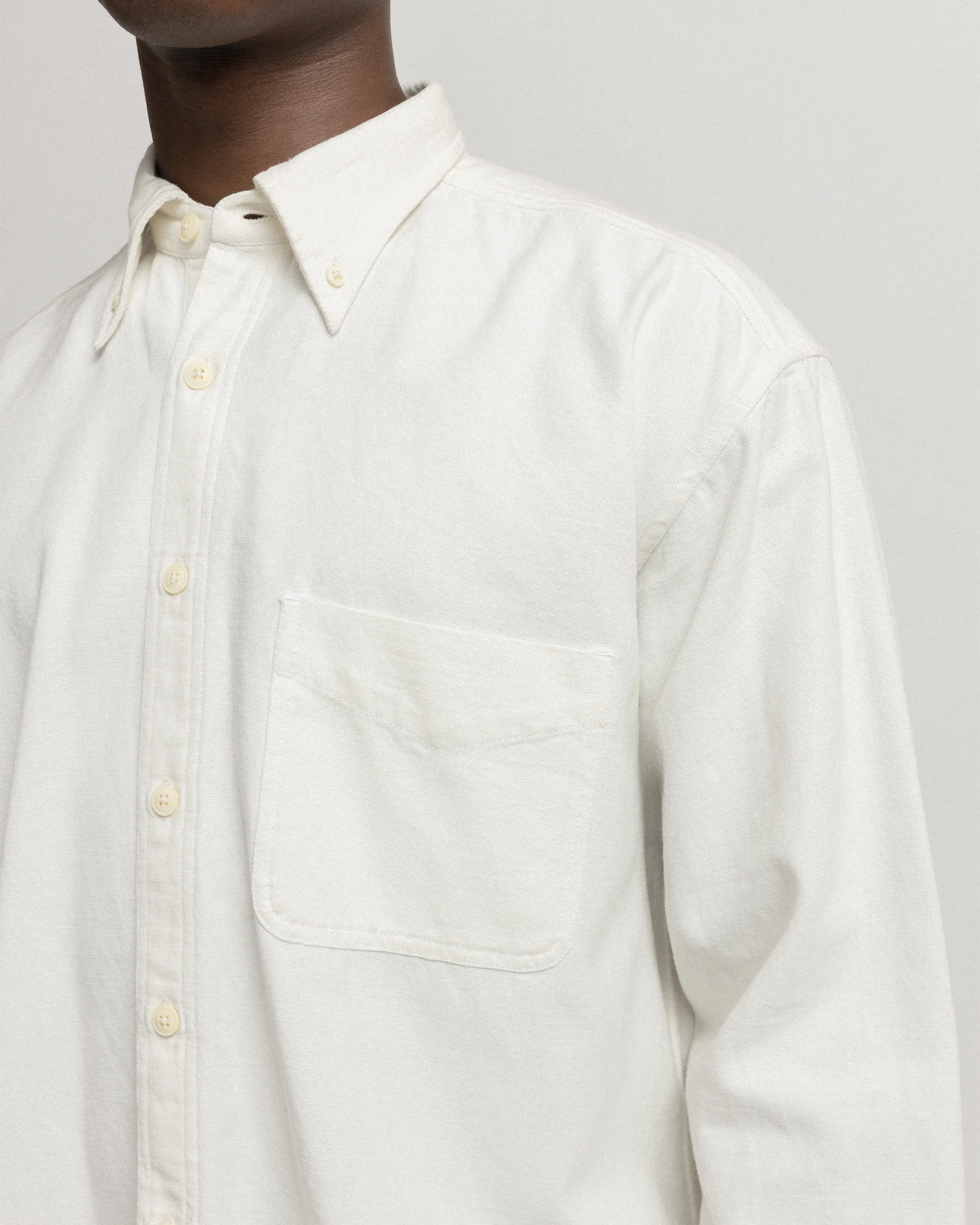 JESPER VINTAGE BUTTON DOWN SHIRT - UNDYED OXFORD CLOTH - Image 5