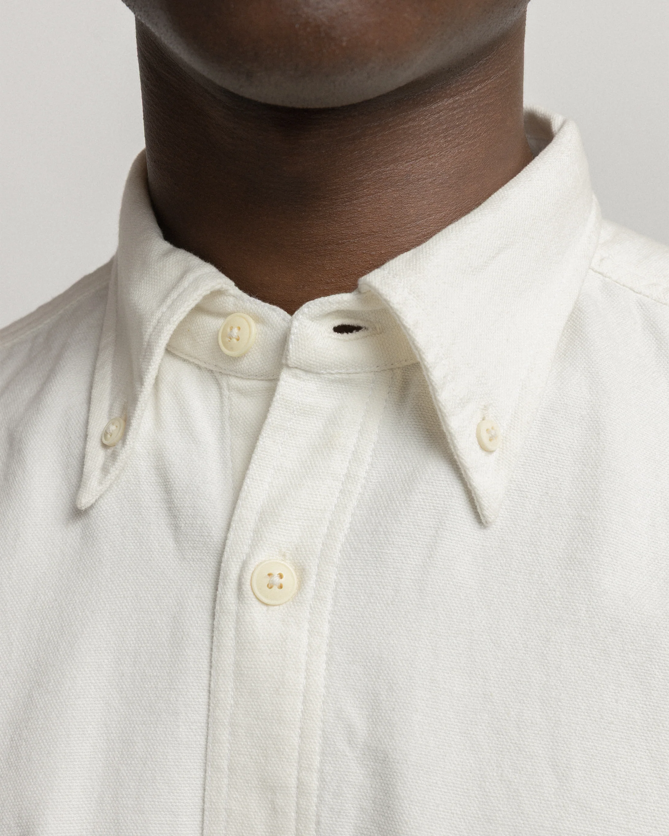 JESPER VINTAGE BUTTON DOWN SHIRT - UNDYED OXFORD CLOTH - Image 6