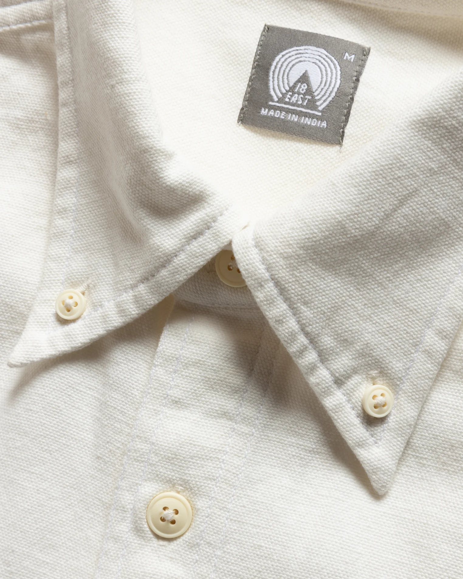 JESPER VINTAGE BUTTON DOWN SHIRT - UNDYED OXFORD CLOTH - Image 8