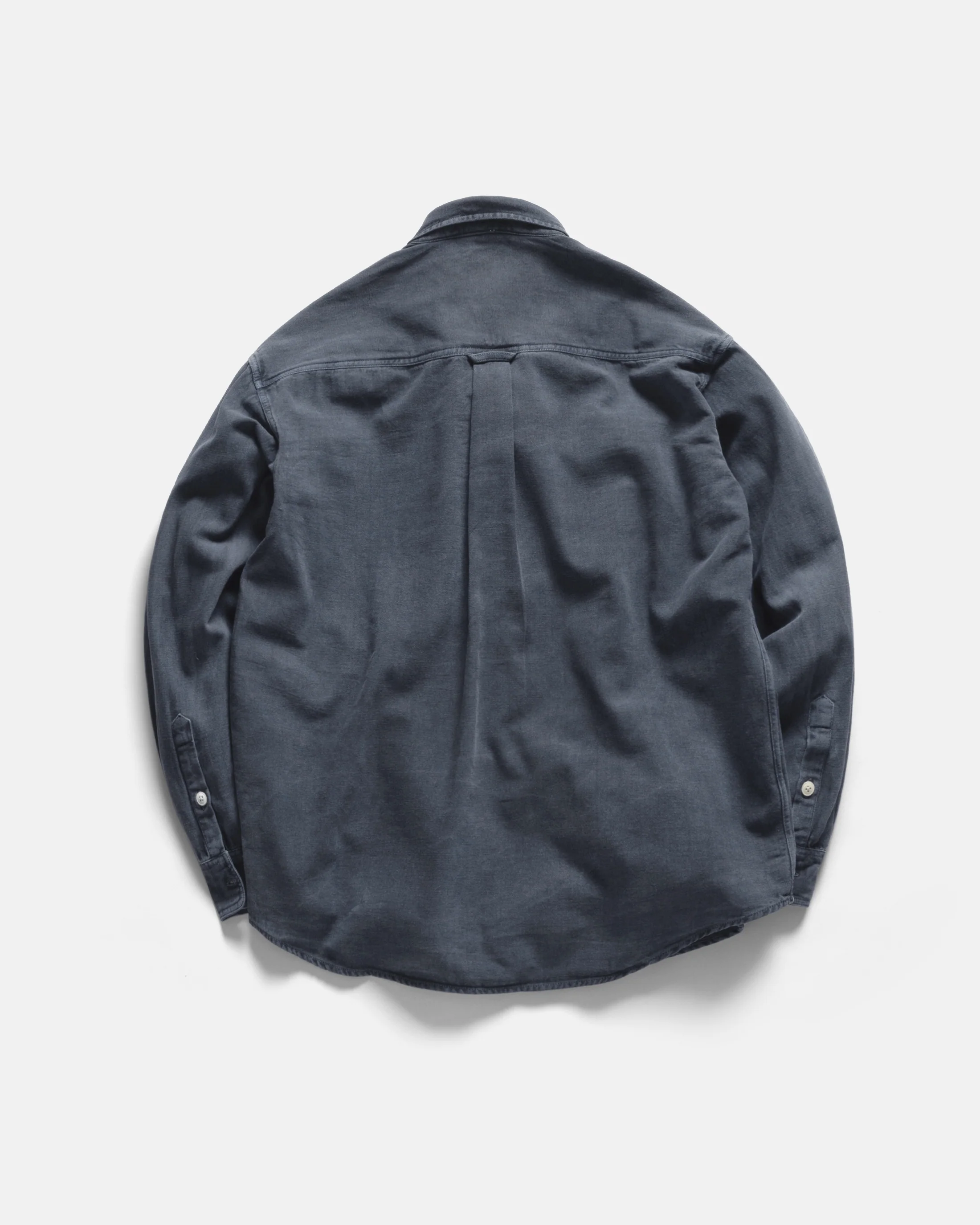 JESPER VINTAGE BUTTON DOWN SHIRT - NAVY PIGMENT DYED OXFORD CLOTH - Image 7