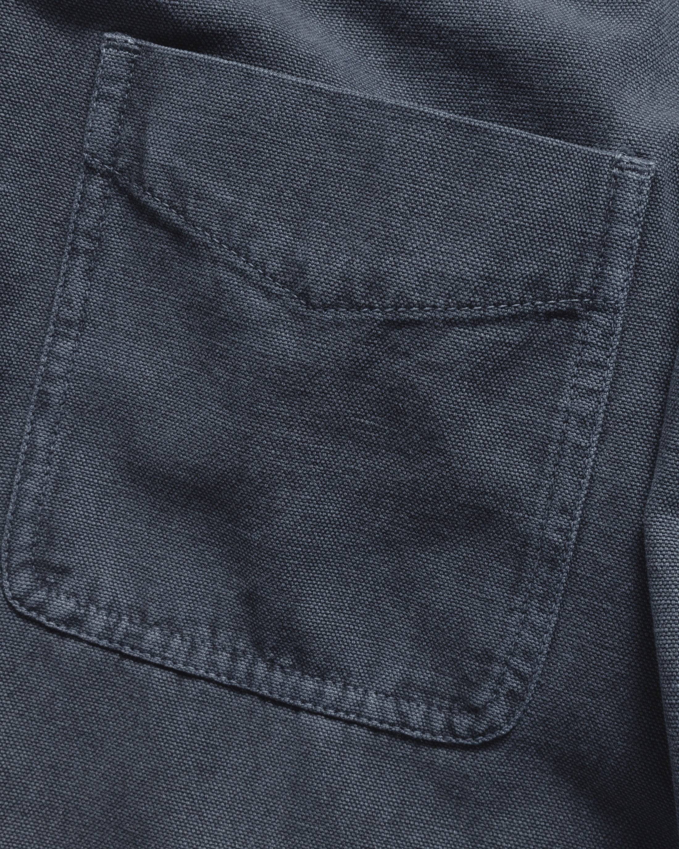JESPER VINTAGE BUTTON DOWN SHIRT - NAVY PIGMENT DYED OXFORD CLOTH - Image 9