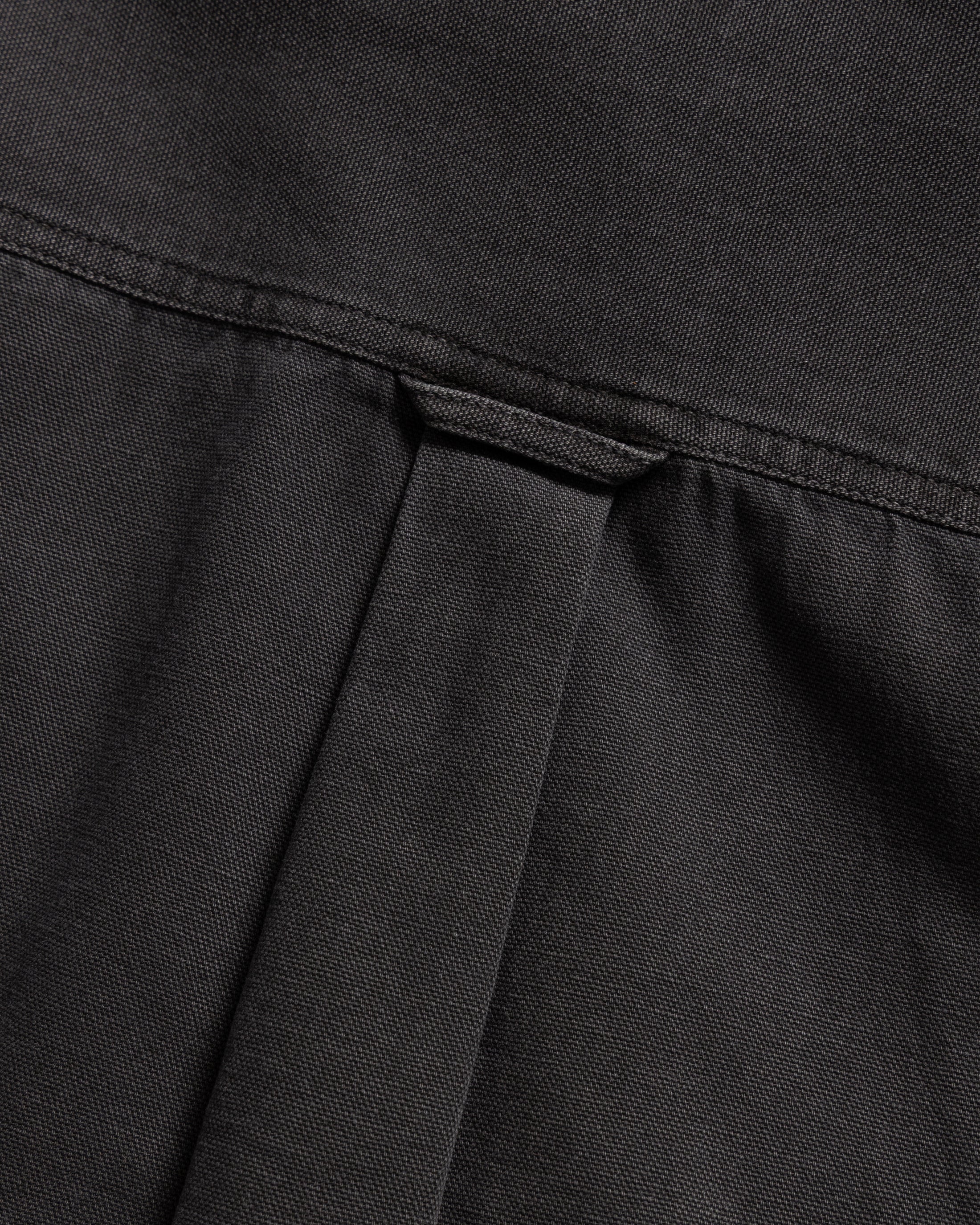 JESPER VINTAGE BUTTON DOWN SHIRT - BLACK PIGMENT DYED OXFORD CLOTH - Image 9