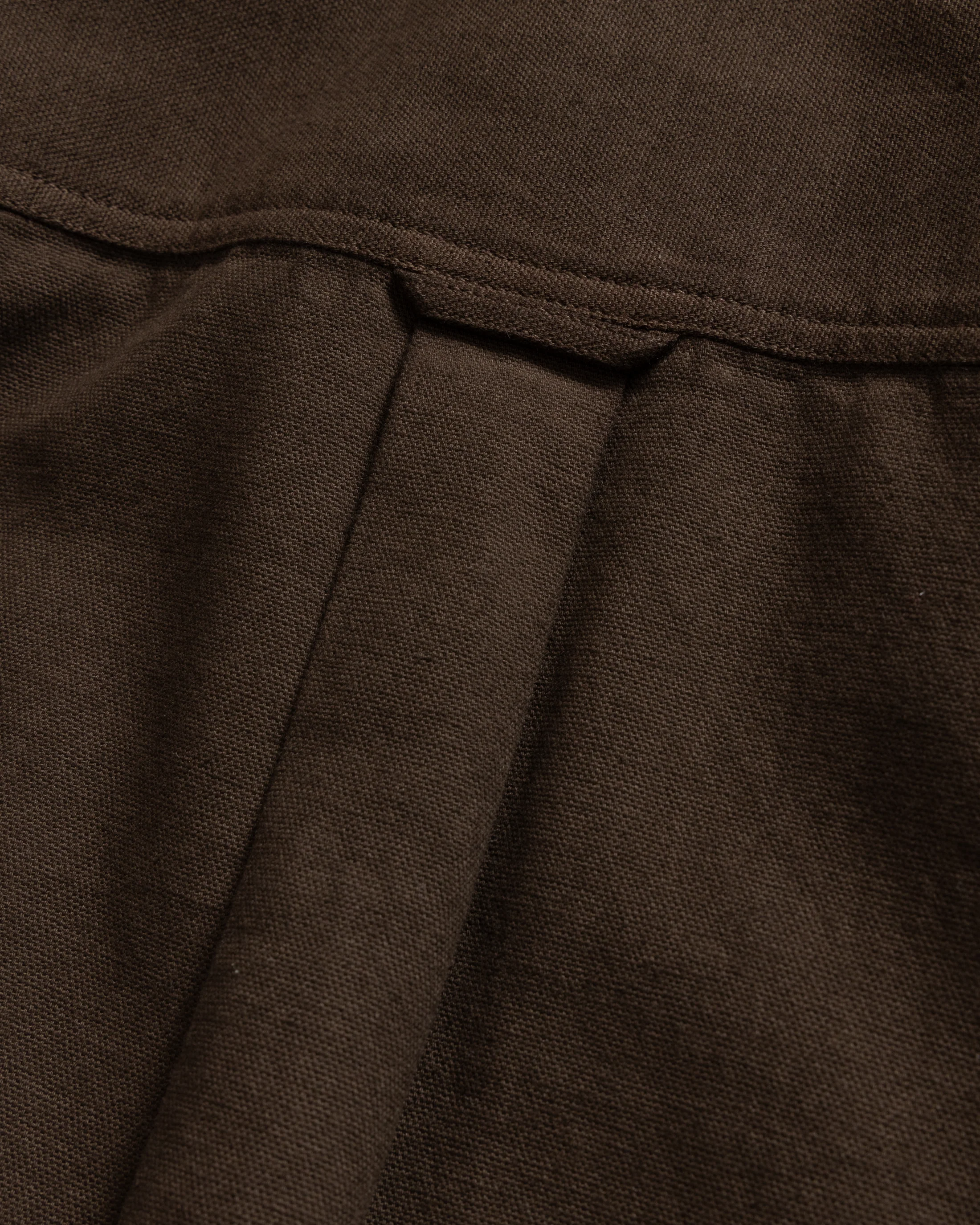 JESPER VINTAGE BUTTON DOWN SHIRT - FONDENTE CHOCOLATE OXFORD CLOTH - Image 6
