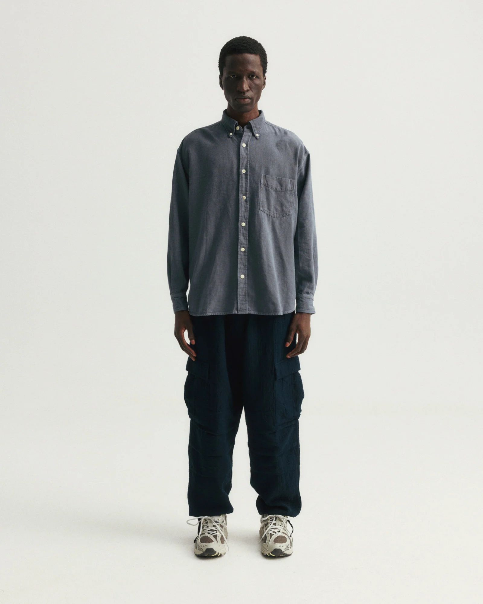JESPER VINTAGE BUTTON DOWN SHIRT - TURBULENCE PIGMENT DYED OXFORD CLOTH - Image 4