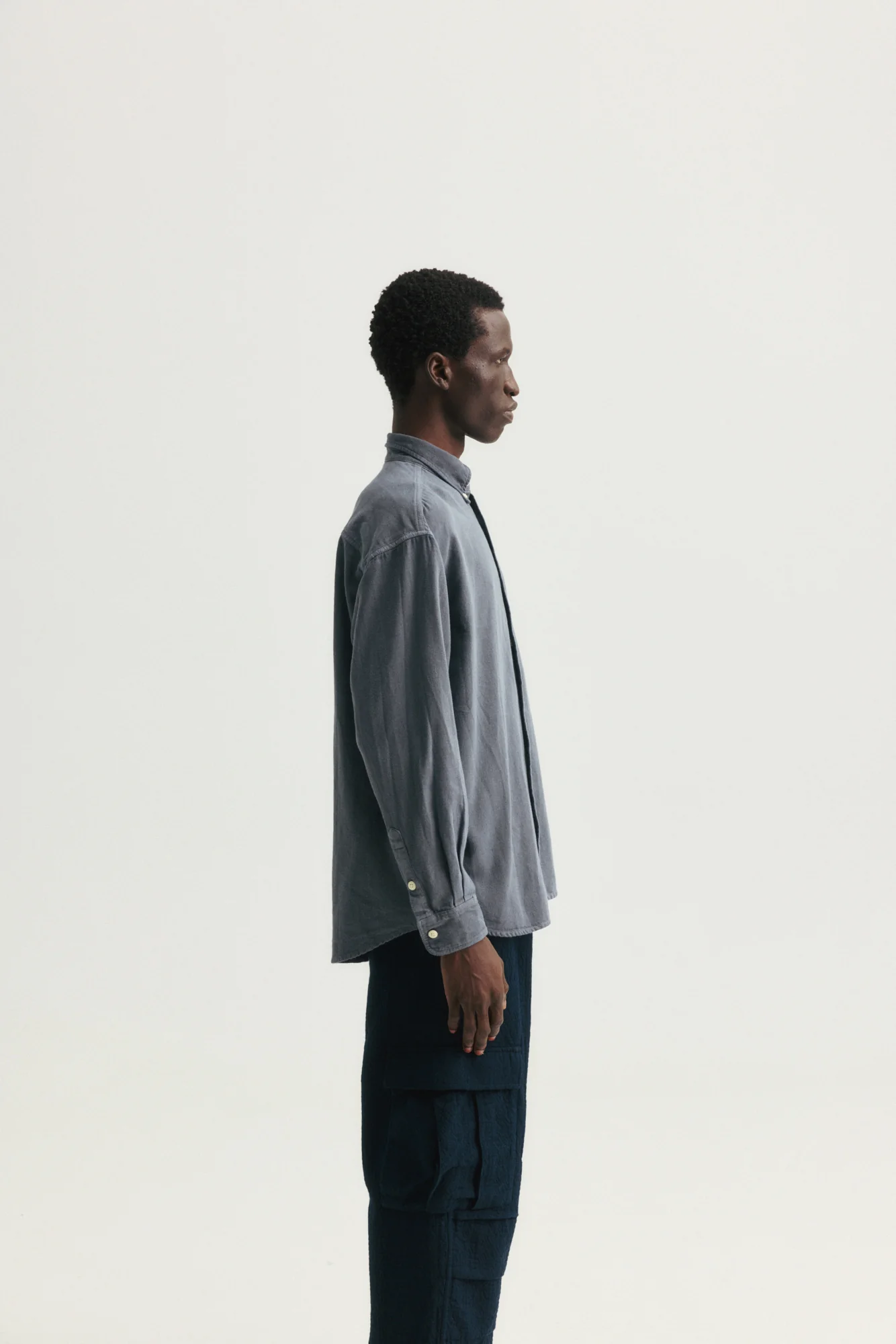 JESPER VINTAGE BUTTON DOWN SHIRT - TURBULENCE PIGMENT DYED OXFORD CLOTH - Image 6