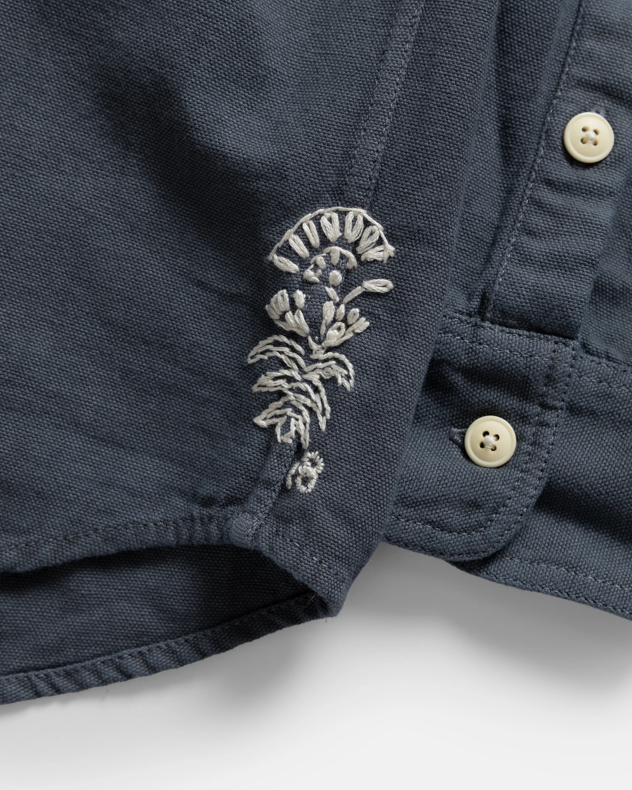 JESPER VINTAGE BUTTON DOWN SHIRT - TURBULENCE PIGMENT DYED OXFORD CLOTH - Image 7