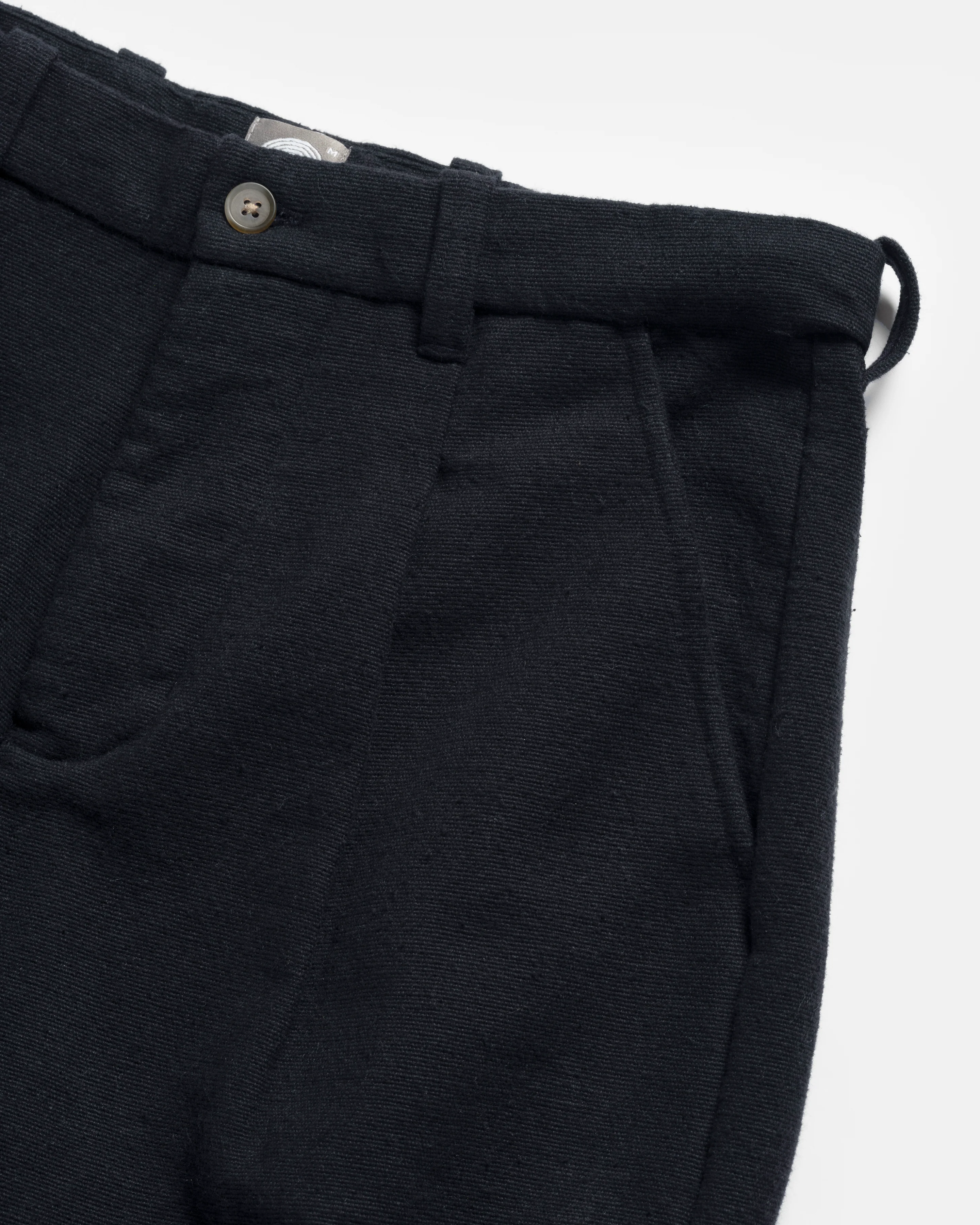 JIAN SINGLE PLEAT PANT - BLAVY HANDSPUN COTTON CANVAS - Image 4