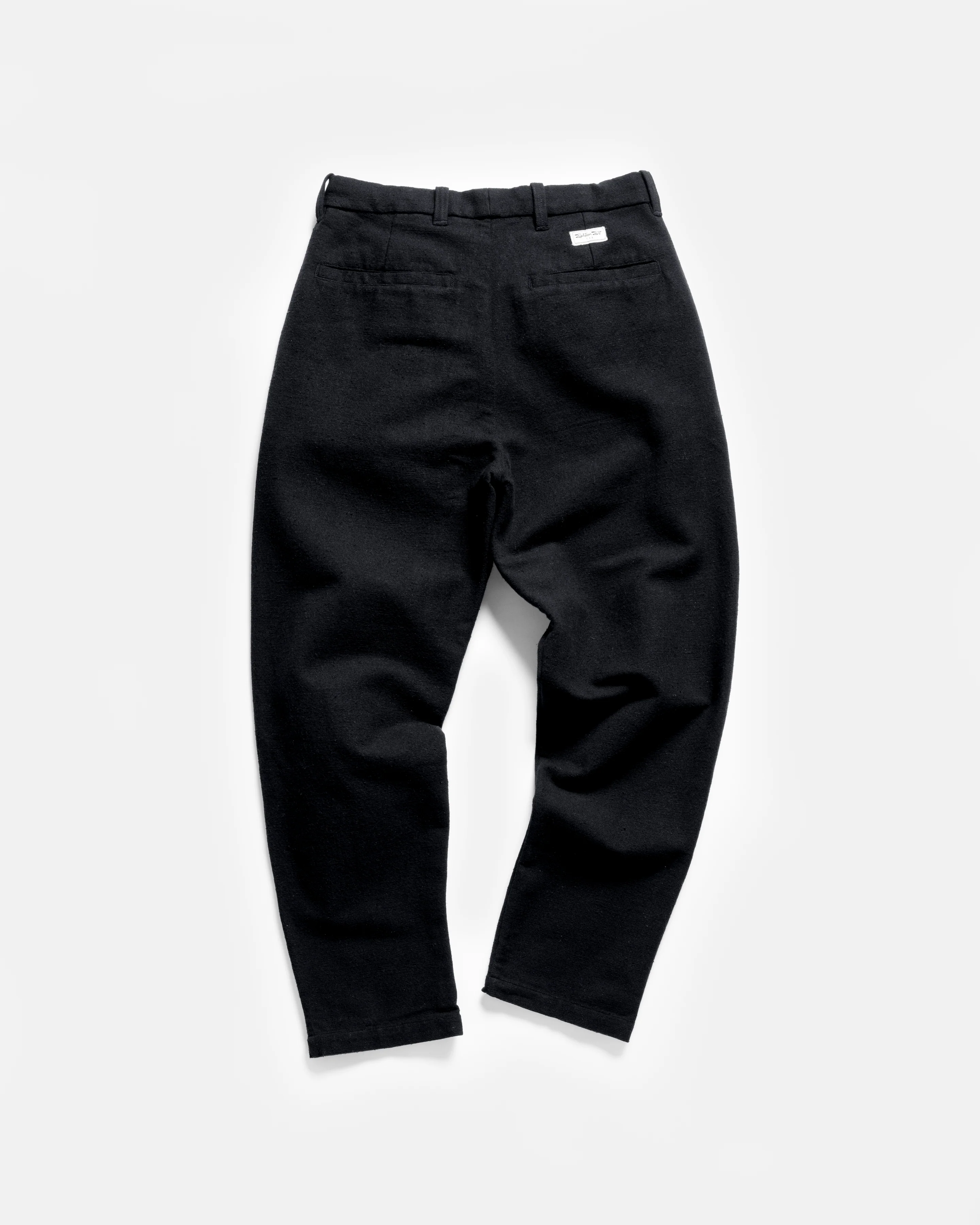 JIAN SINGLE PLEAT PANT - BLAVY HANDSPUN COTTON CANVAS - Image 6