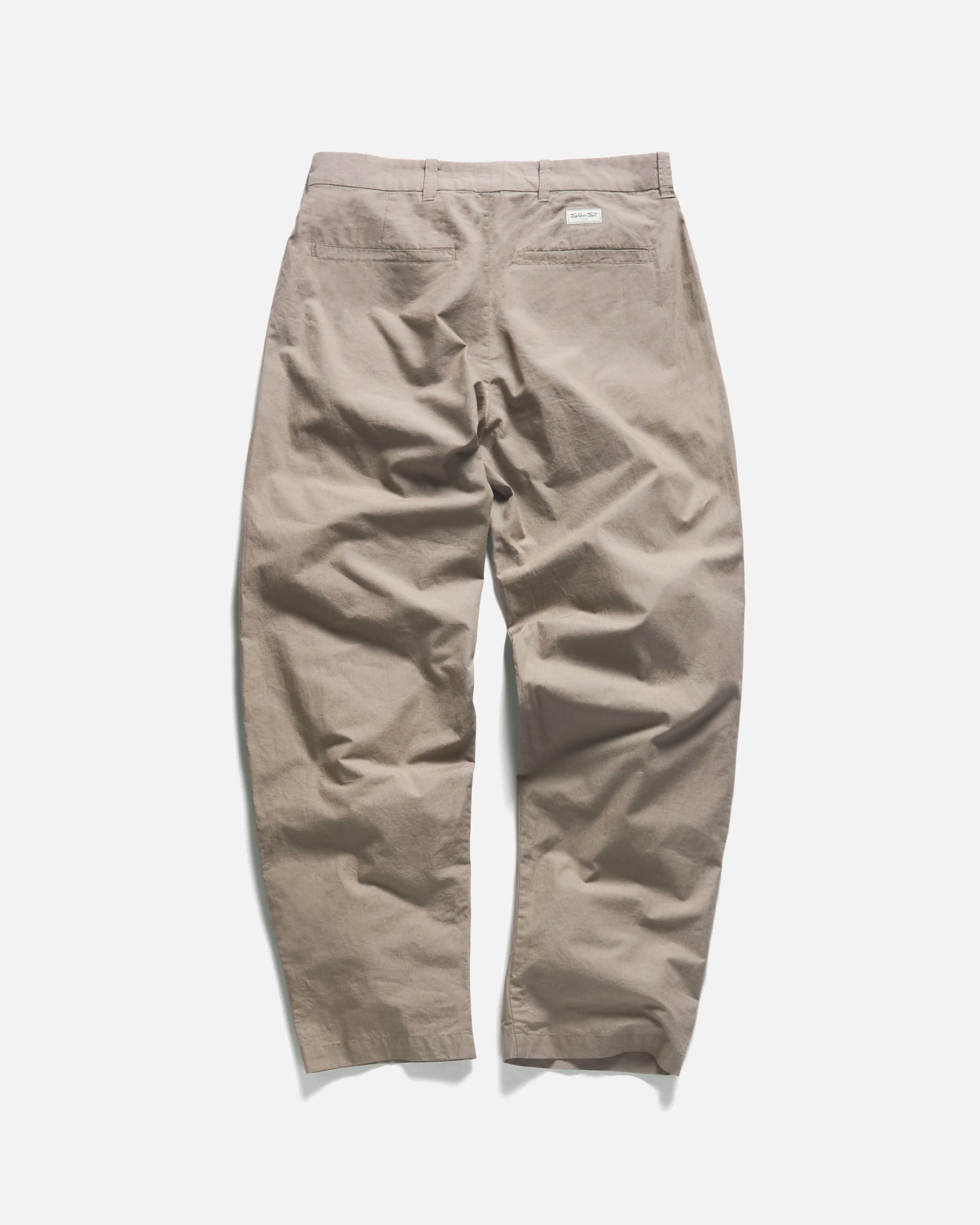 JIAN SINGLE PLEAT PANT - VINTAGE KHAKI COTTON MICRO RIPSTOP - Image 5