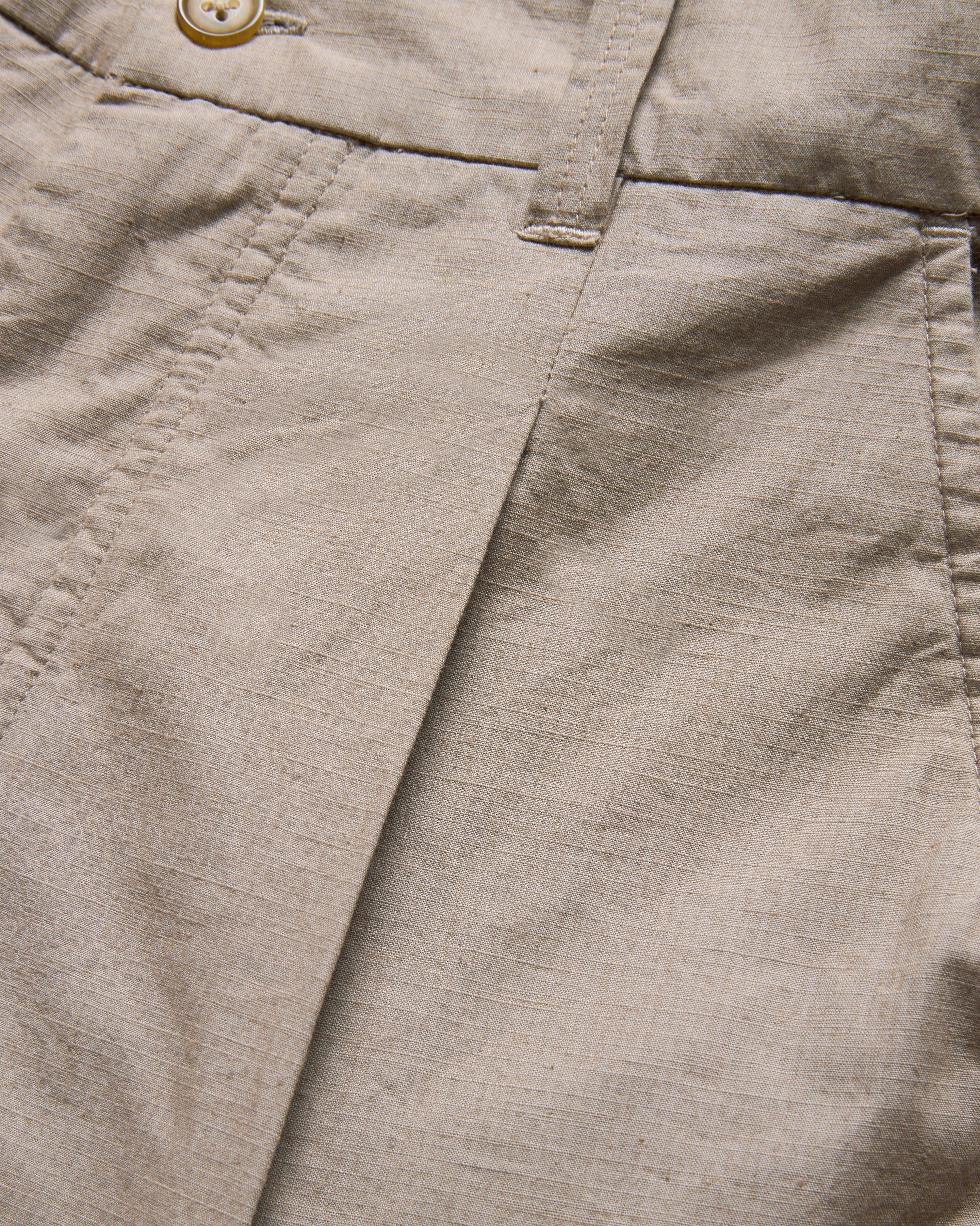 JIAN SINGLE PLEAT PANT - VINTAGE KHAKI COTTON MICRO RIPSTOP - Image 6