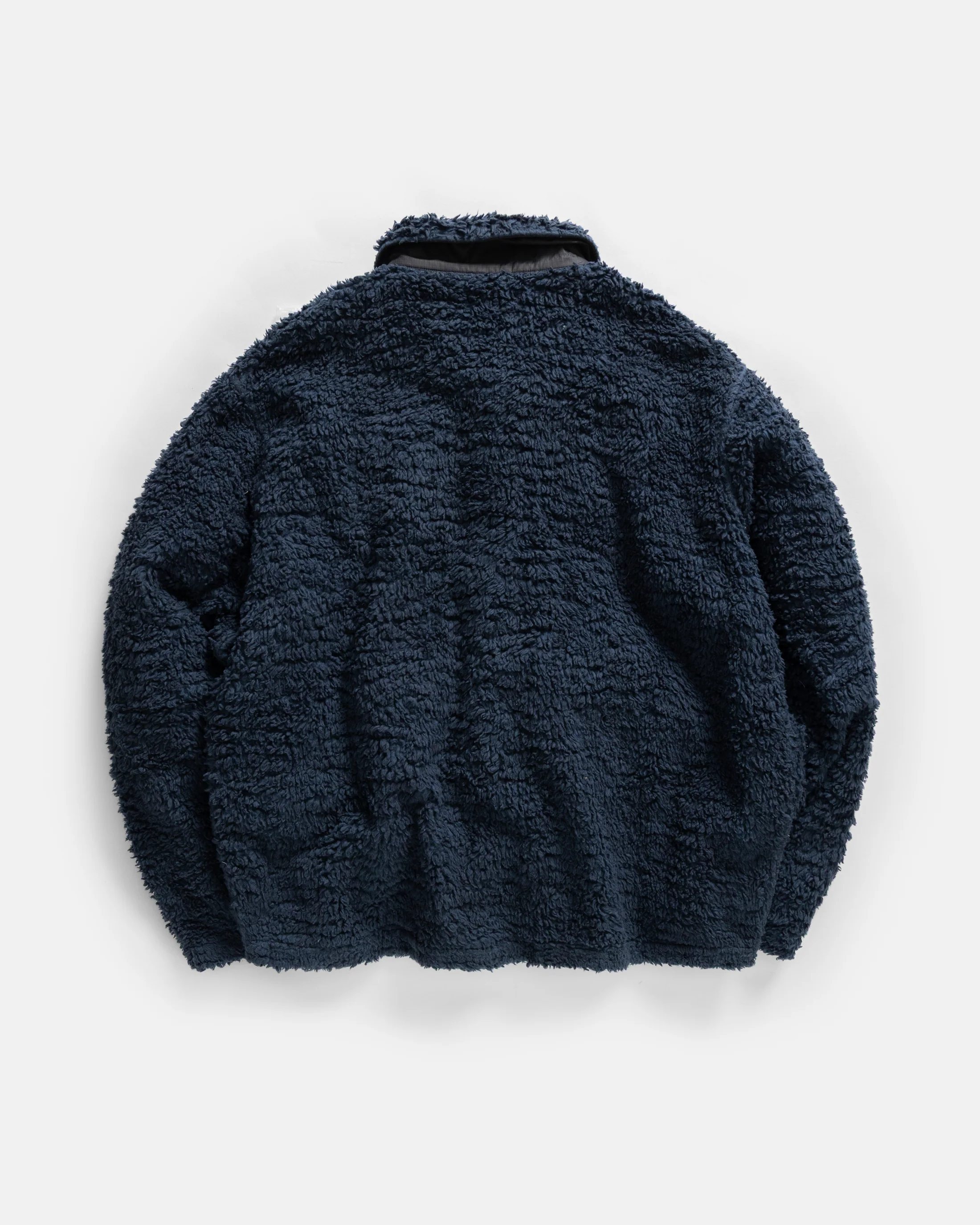 JOSEPH COACH'S JACKET - NAVY ORGANIC COTTON SHERPA - Image 5