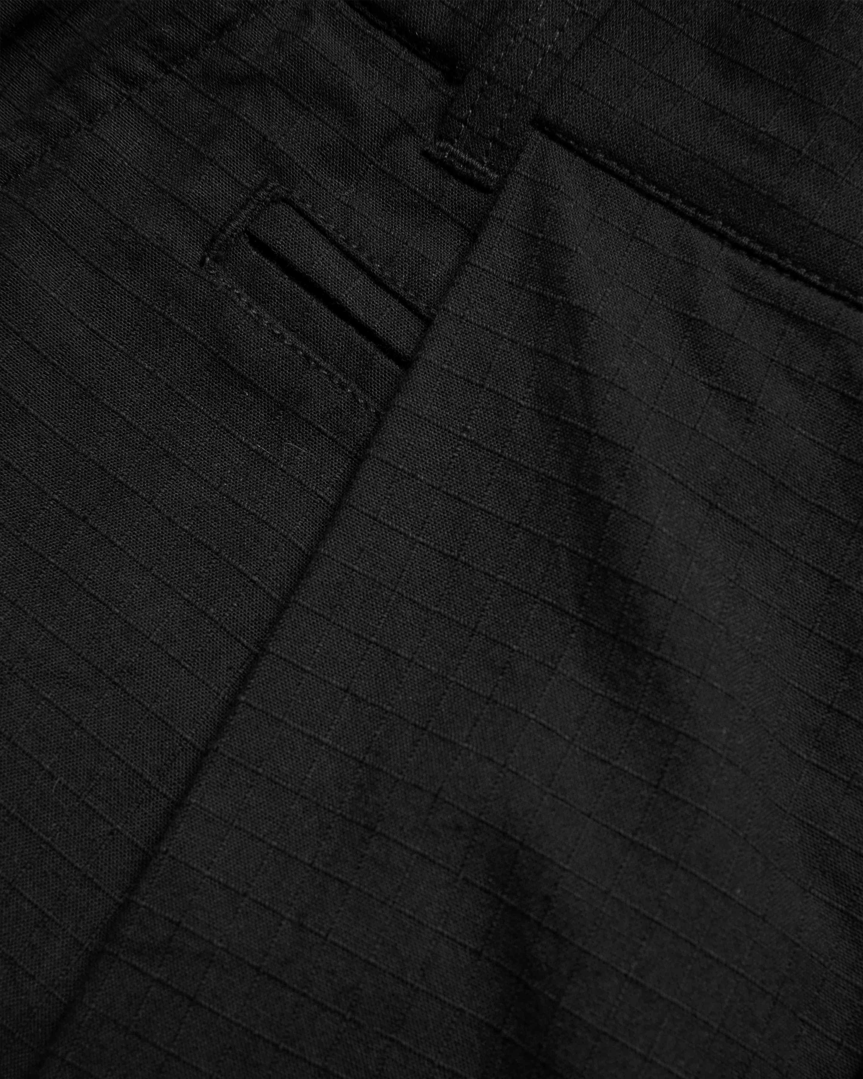KELL PLEATED BIG PANT - BLACK COTTON RIPSTOP - Image 3