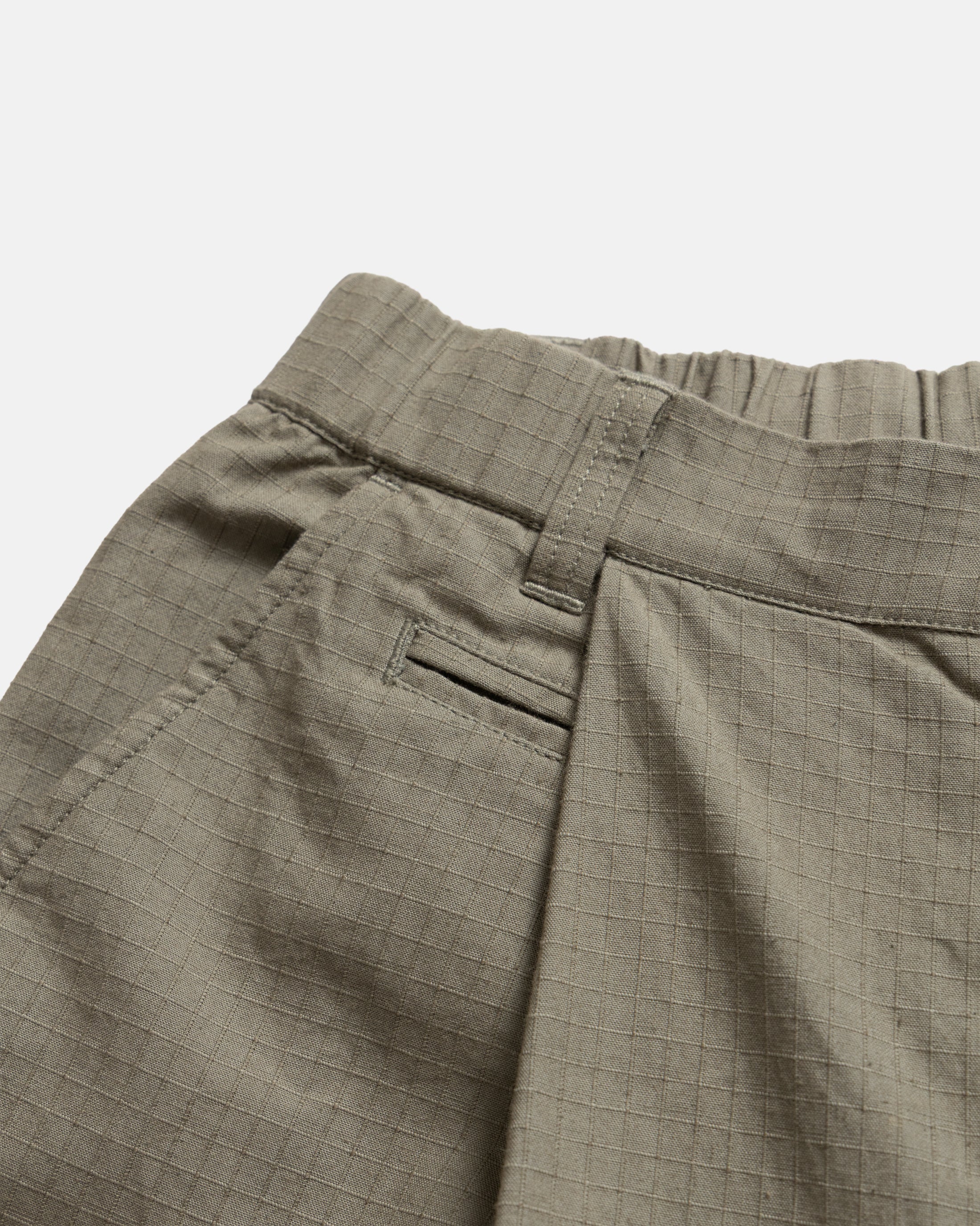 KELL PLEATED BIG PANT - DESTROYED SAGE COTTON RIPSTOP - Image 3