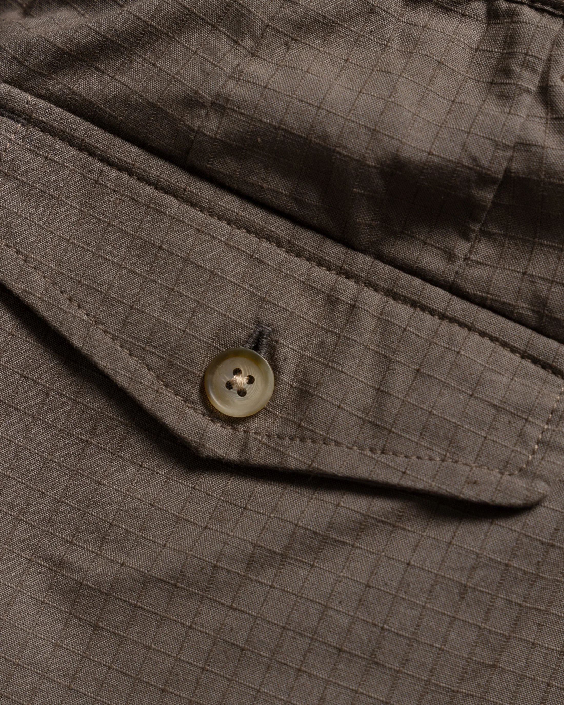KELL PLEATED BIG PANT - FALCON BROWN COTTON RIPSTOP - Image 5