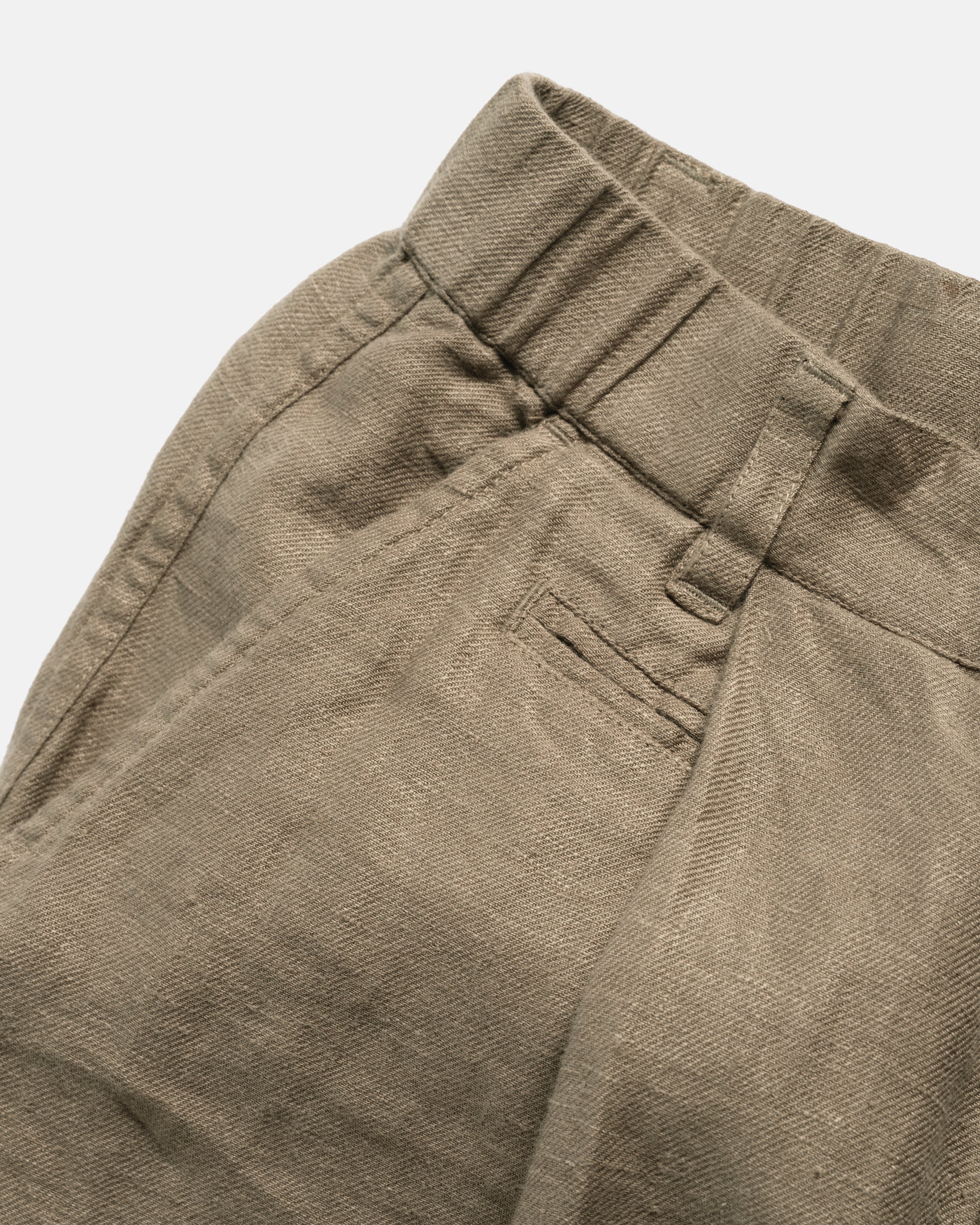 KELL PLEATED BIG PANT - FALLEN ROCK LINEN TWILL - Image 3