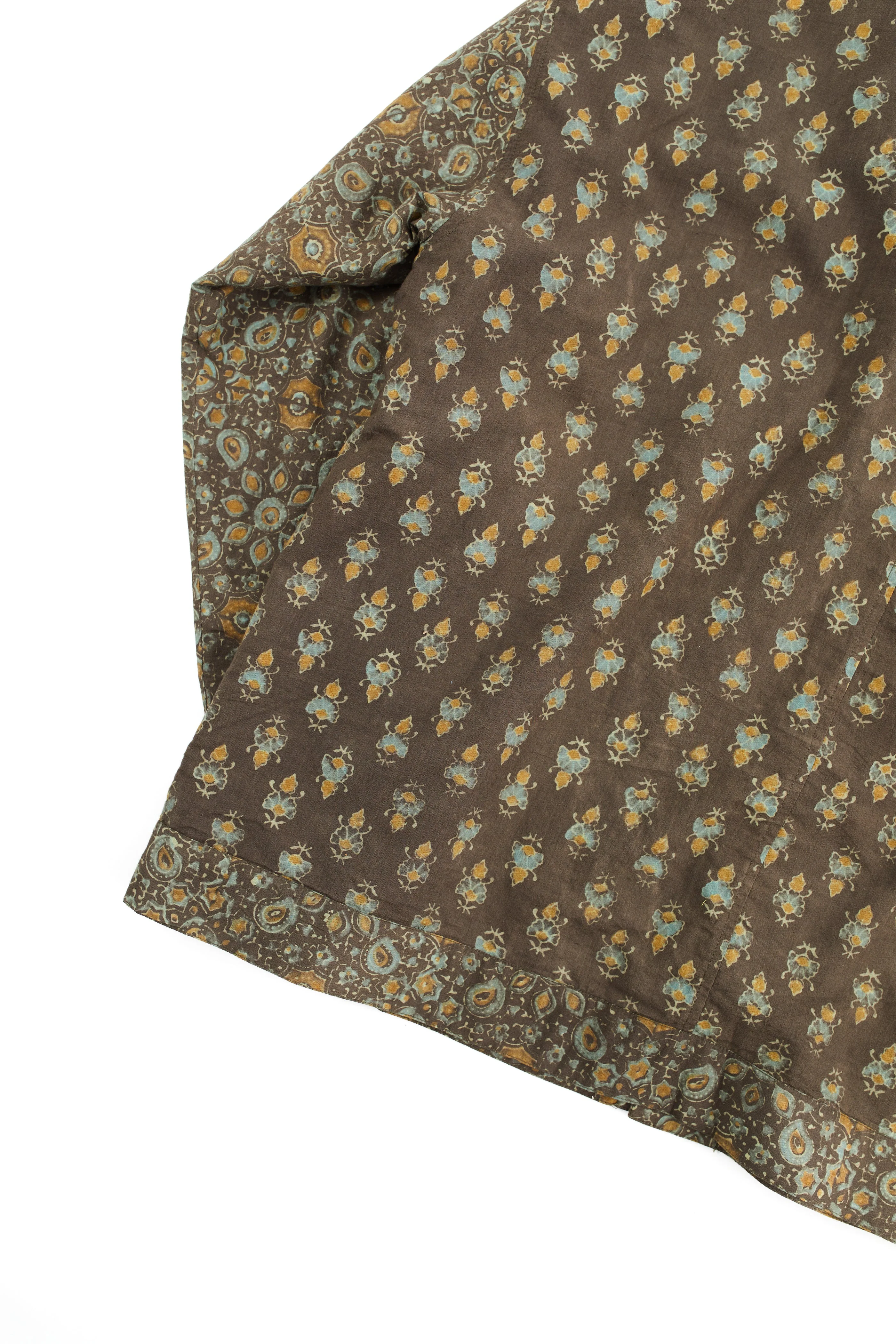 LASKY UTILITY LINER JACKET - SILT / INDIGO / TURMERIC BAGRU BLOCK PRINTED COTTON - Image 3