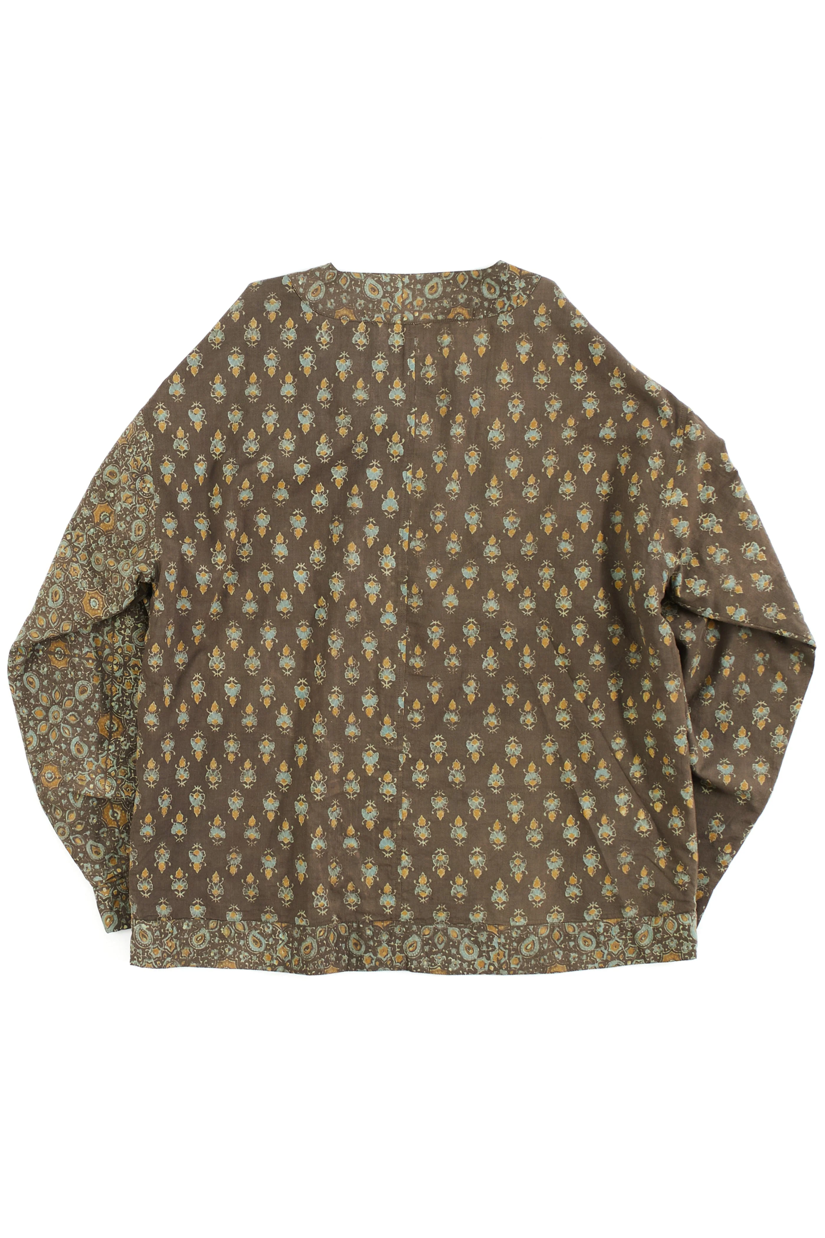 LASKY UTILITY LINER JACKET - SILT / INDIGO / TURMERIC BAGRU BLOCK PRINTED COTTON - Image 5