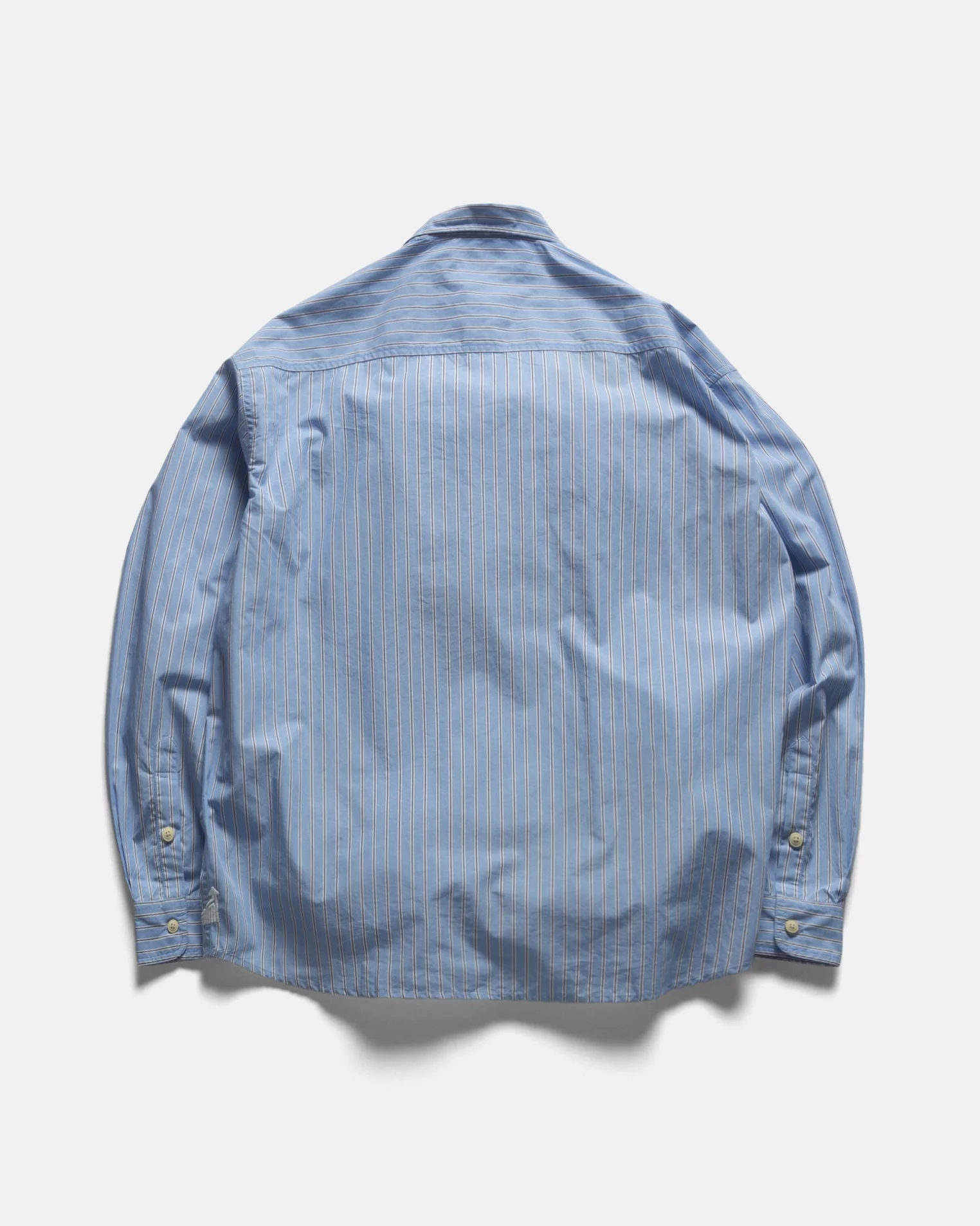 LOCUST POINT COLLAR SHIRT - ROYAL / WHITE / NAVY POPLIN STRIPE - Image 7