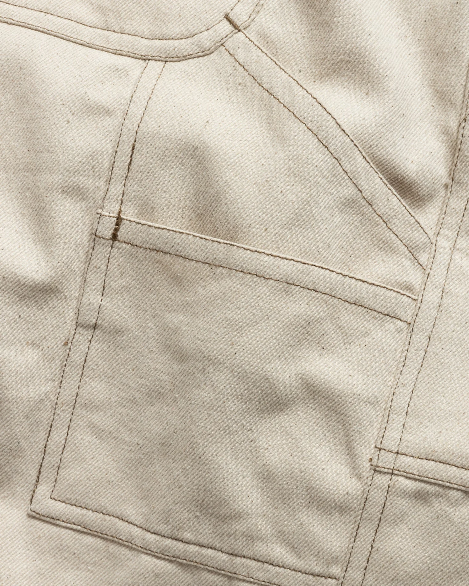 LOTUS CARPENTER SHORTS - 14 oz. UNDYED INDIAN DENIM - Image 7