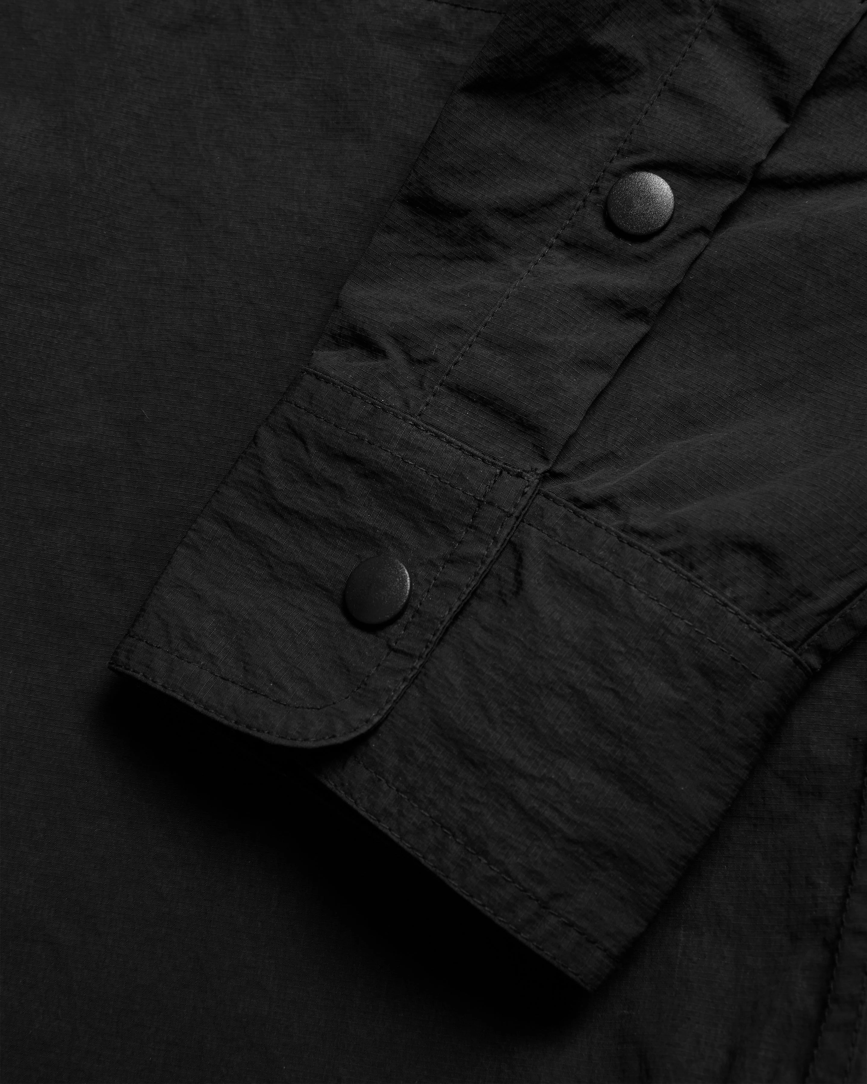 LS EASY WORK SHIRT - BLACK FEATHERWEIGHT MICRO RIPSTOP NYLON - Image 4