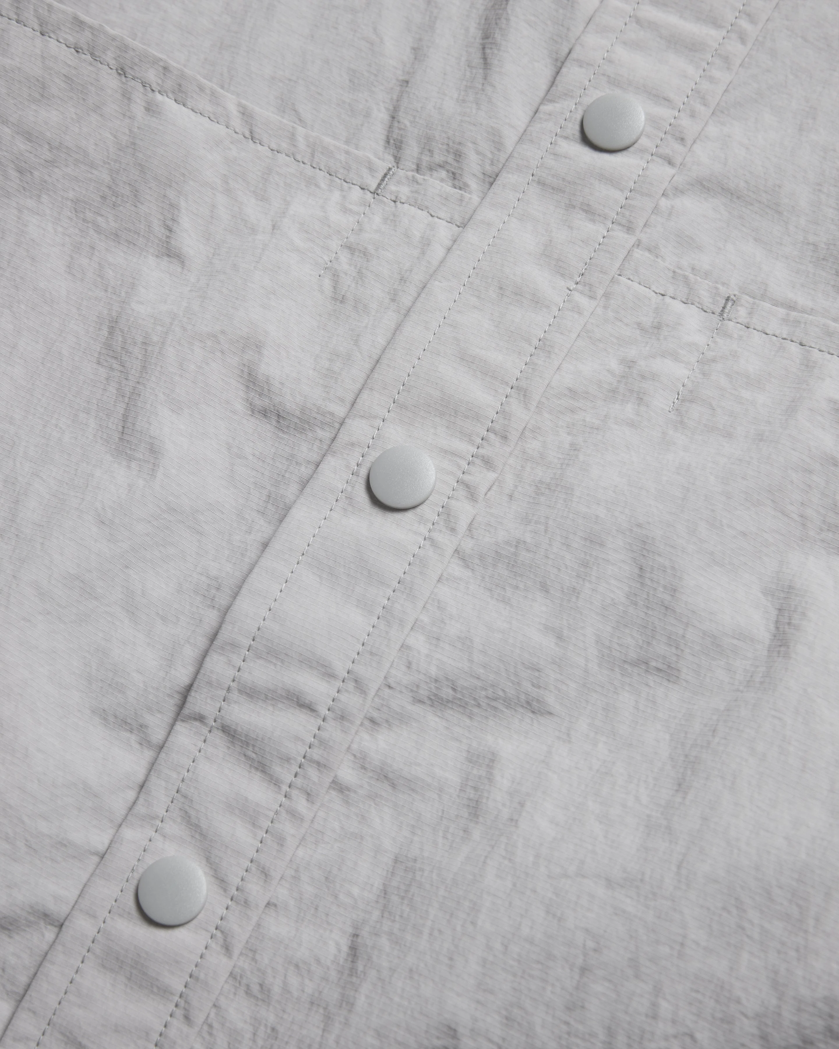 LS EASY WORK SHIRT - FOG GRAY FEATHERWEIGHT MICRO RIPSTOP NYLON - Image 3