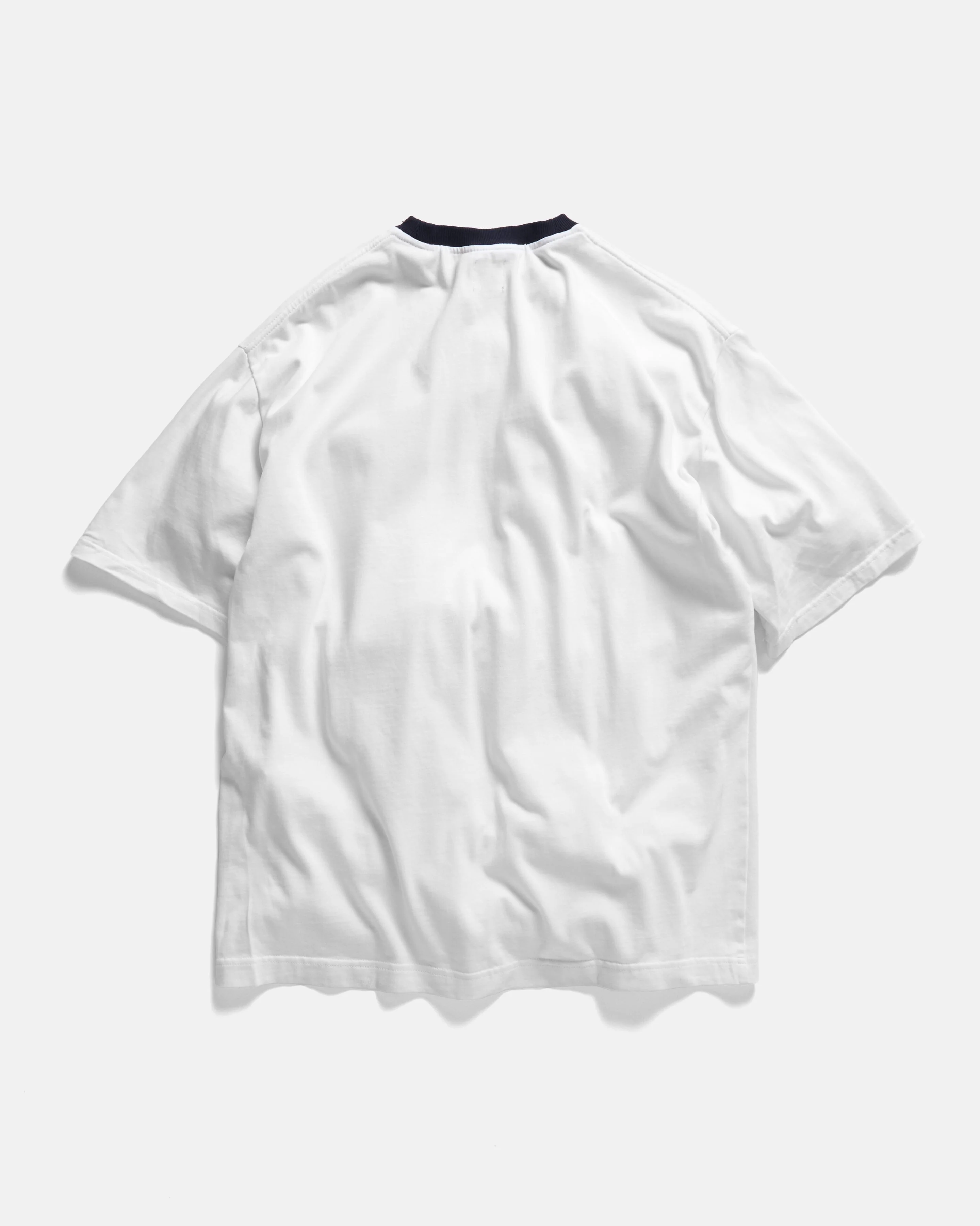 MACOMBER RINGER TEE - WHITE / MIDNIGHT NAVY 7.75 oz. ALL SEASON COTTON JERSEY - Image 4
