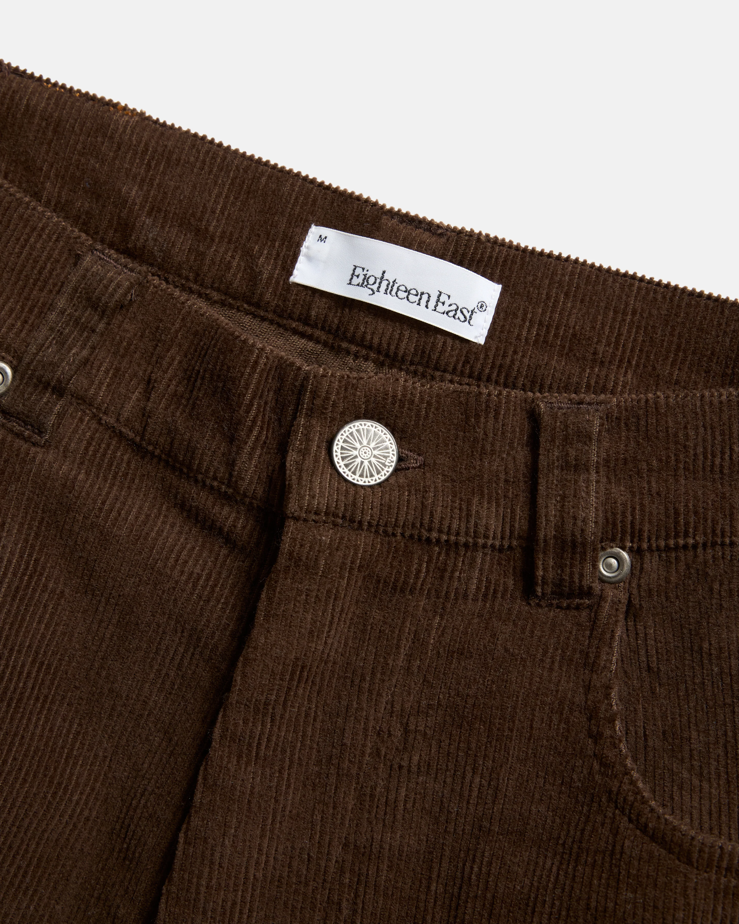 MATTEO FIVE POCKET CORDS - EARTHEN BROWN COTTON CORDUROY - Image 2