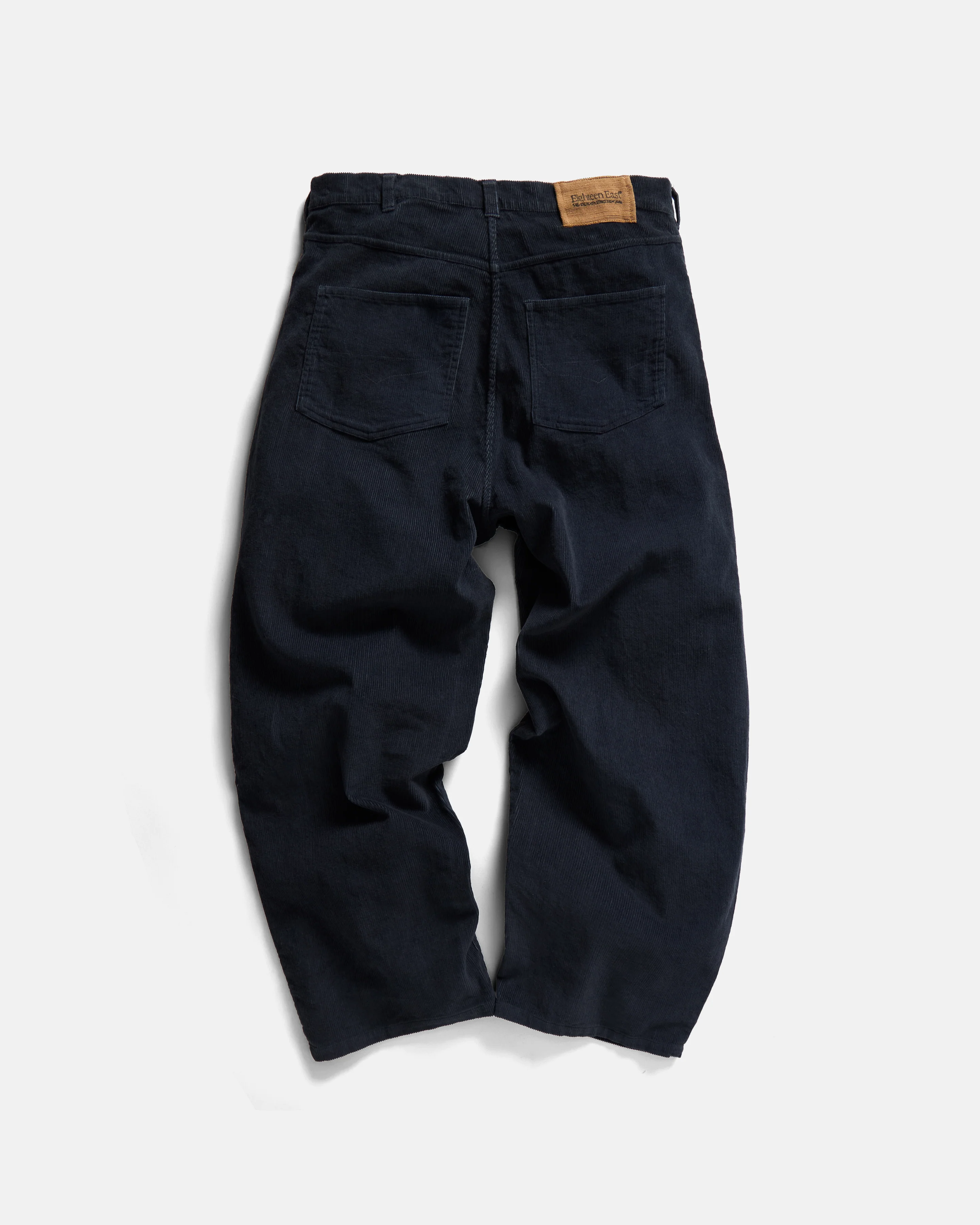 MATTEO FIVE POCKET CORDS - FADED MIDNIGHT NAVY COTTON CORDUROY - Image 4