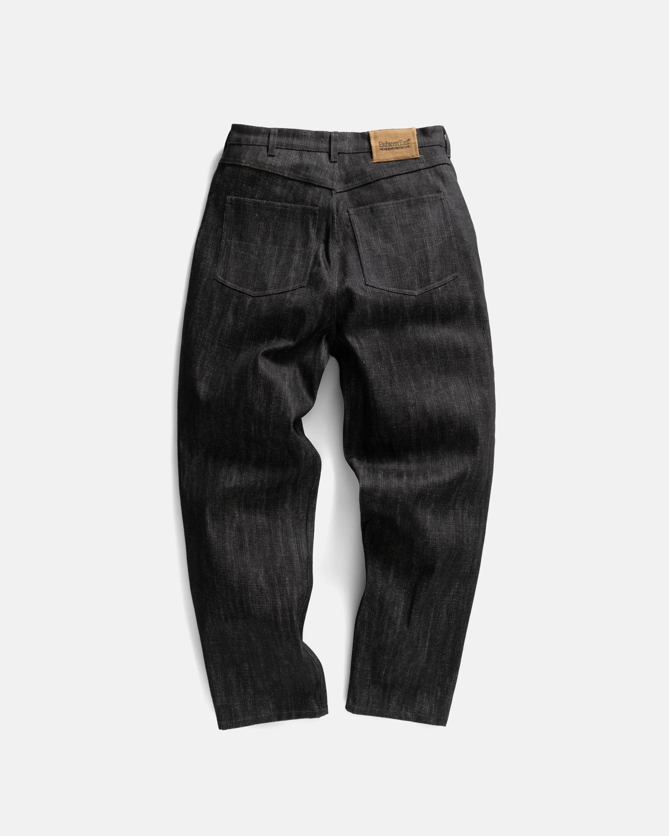 MATTEO FIVE POCKET JEANS - BLACK 13 oz. INDIAN RAW DENIM - Image 4