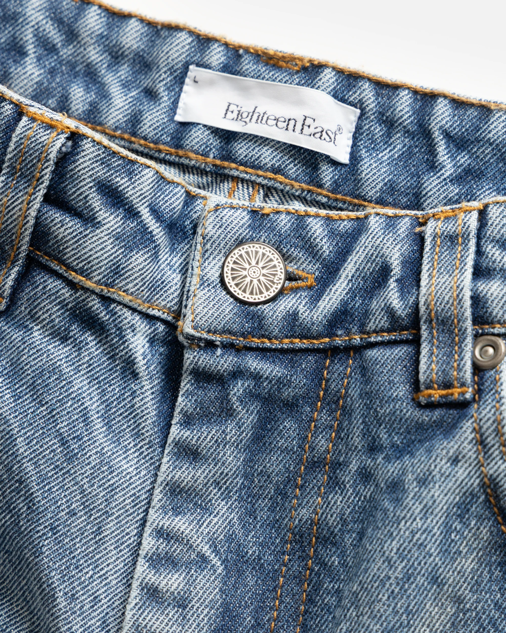 MATTEO FIVE POCKET JEANS - 13 oz. MID-WASH DENIM - Image 3
